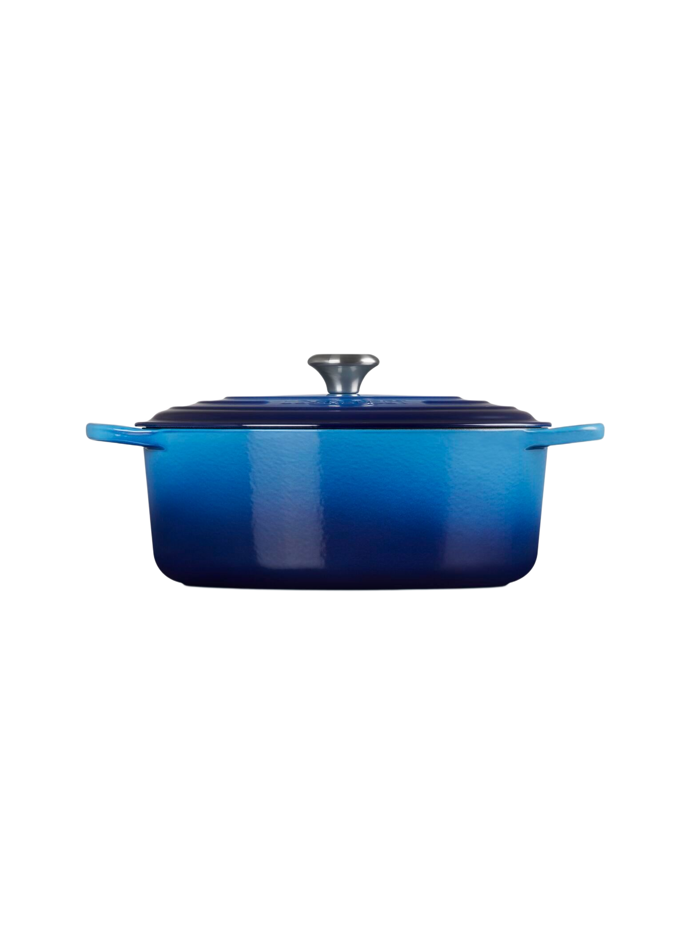 Ovale gusseiserner Schmortopf mit Emaillebeschichtung LE CREUSET Blau