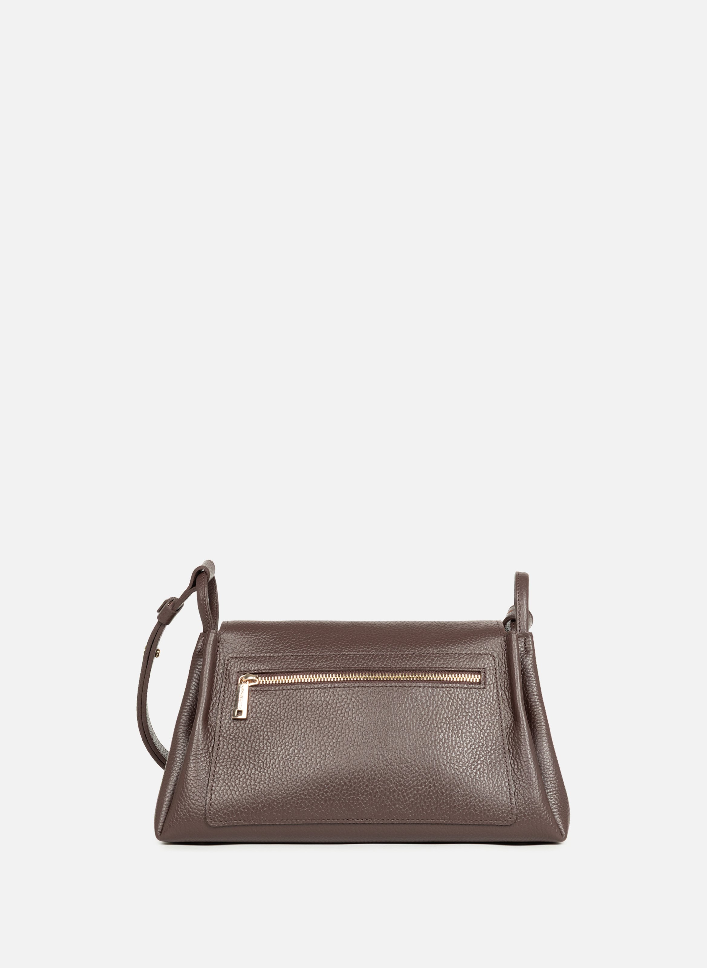 Grand sac trotteur - accordéon double LANCASTER Marron