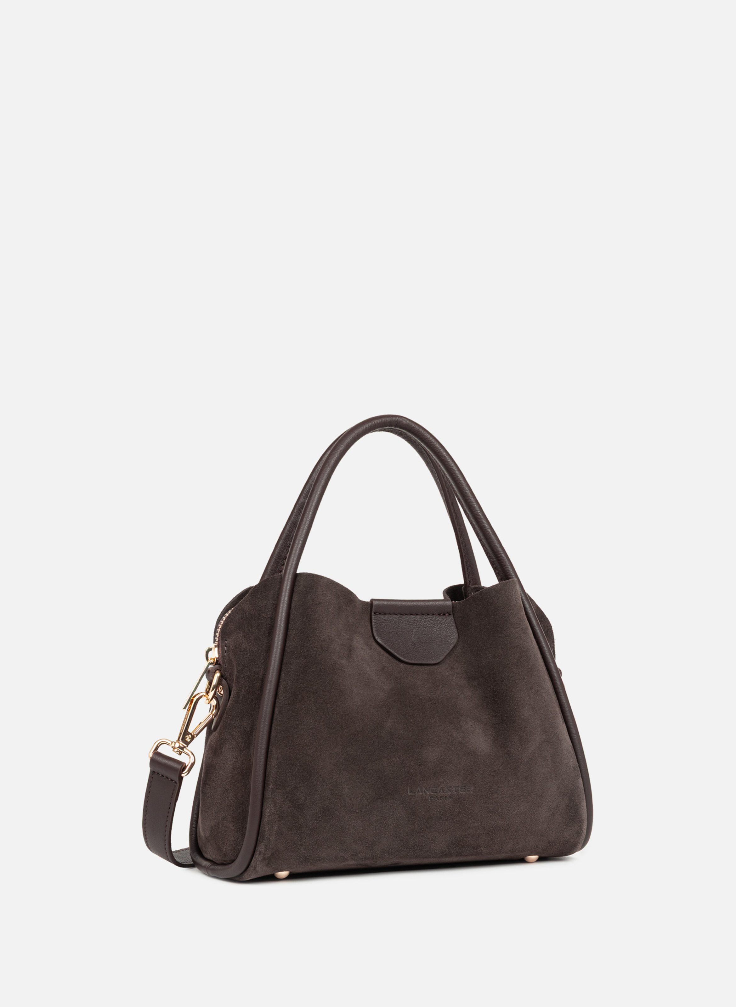 Petit sac à main - suède ida LANCASTER Marron