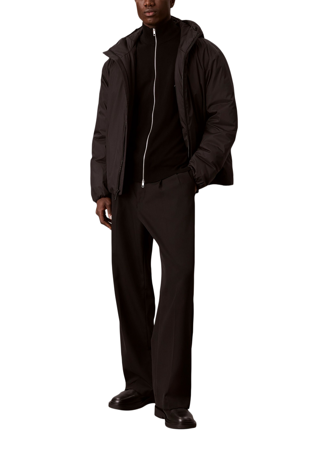 Wool high-neck jumper CALVIN KLEIN Black