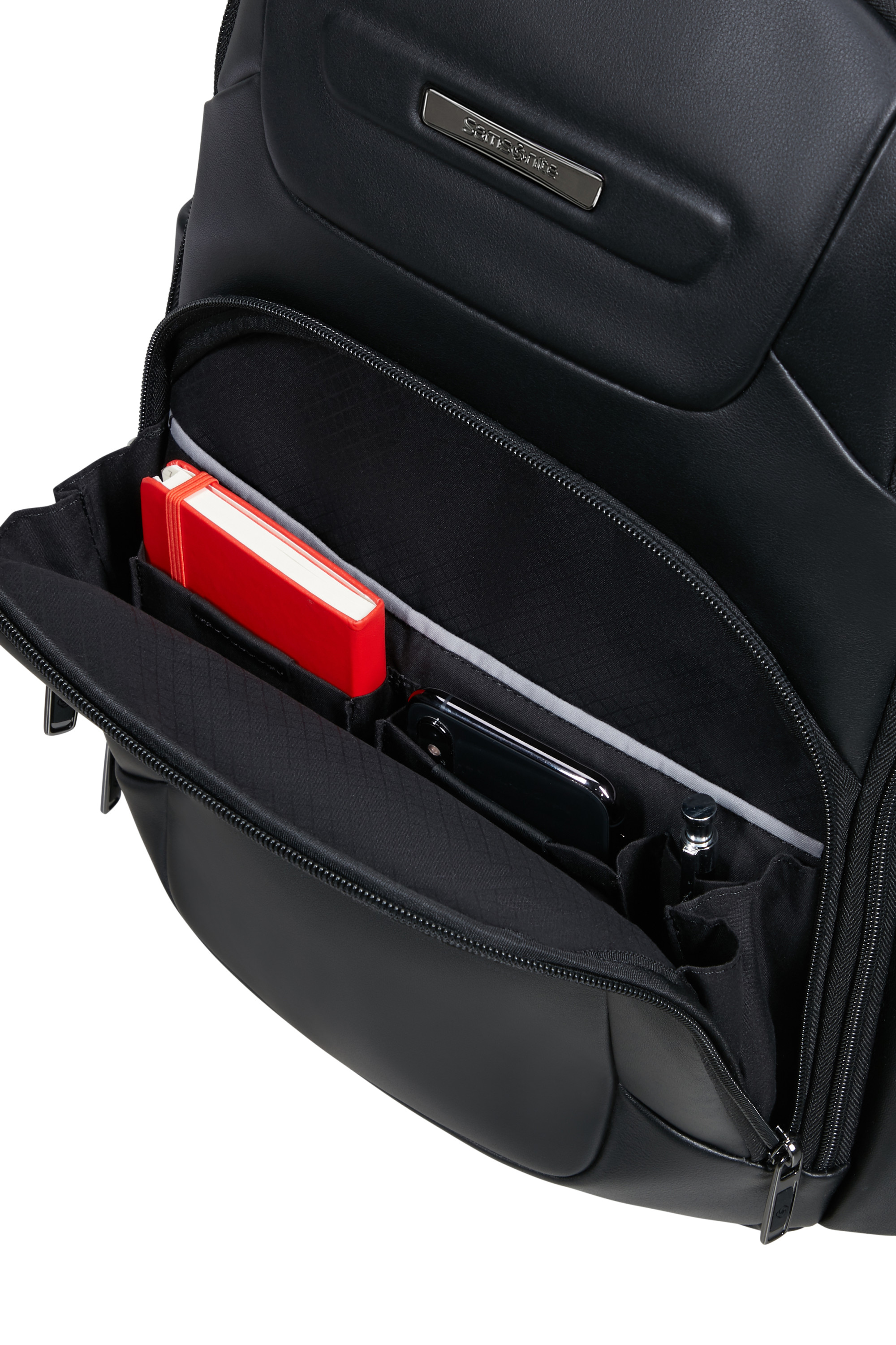 Pro-dlx leather sac à dos ordinateur SAMSONITE Noir