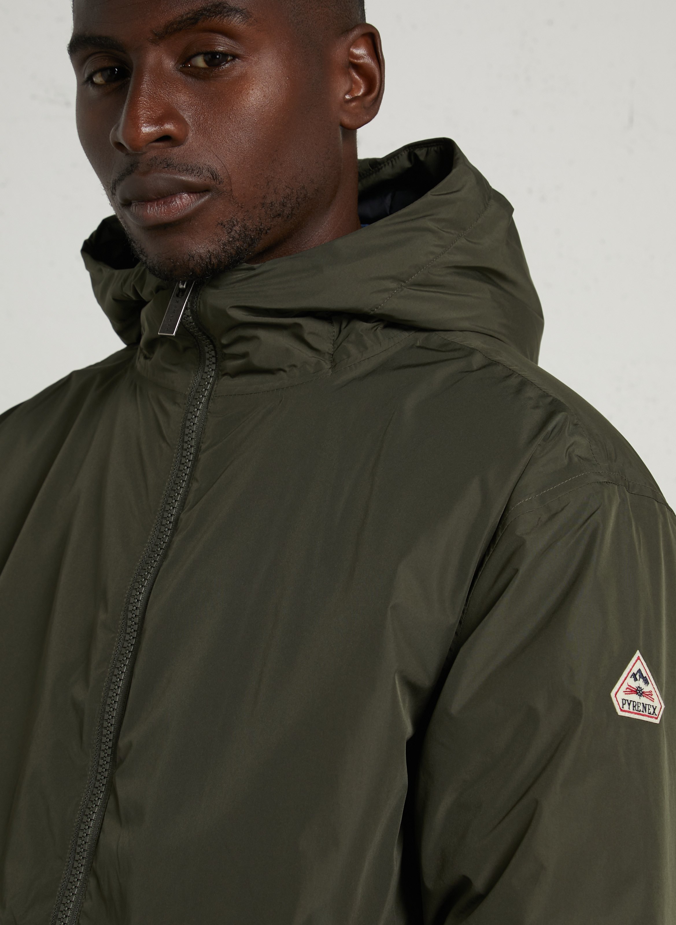 Oversized gewatteerde jas met capuchon Puigmal PYRENEX Kaki