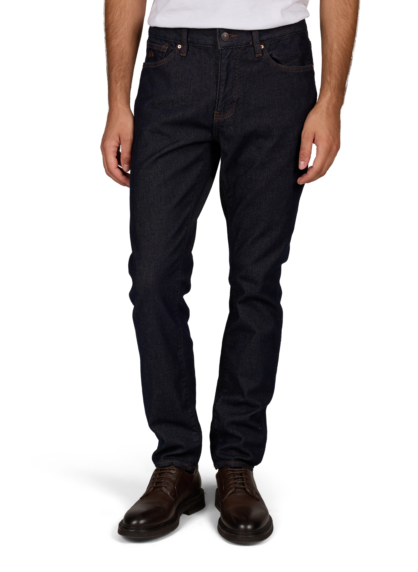 Straight-cut cotton-blend jeans  ARMANI EXCHANGE Blue