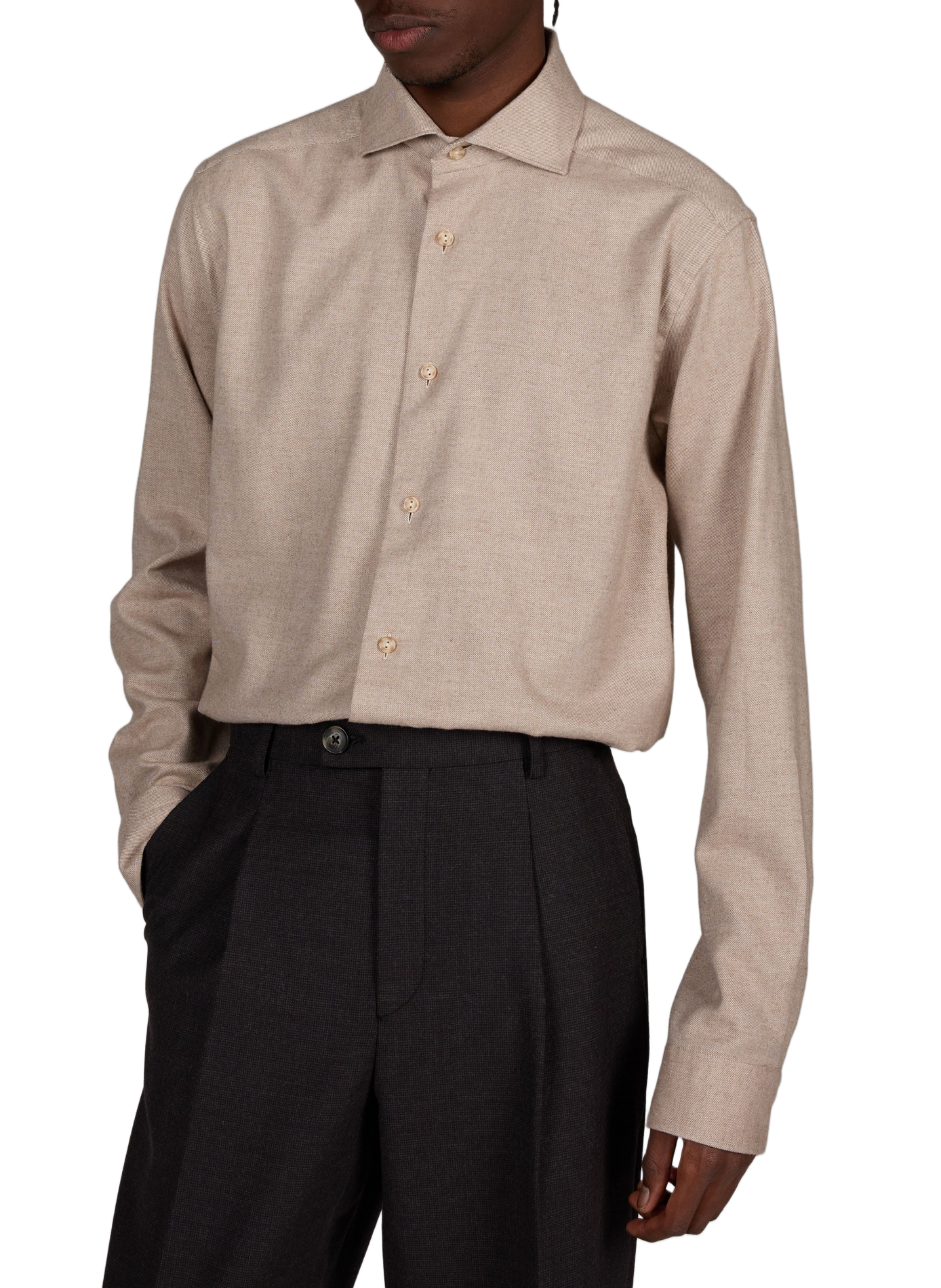 Baumwollhemd ETON Beige