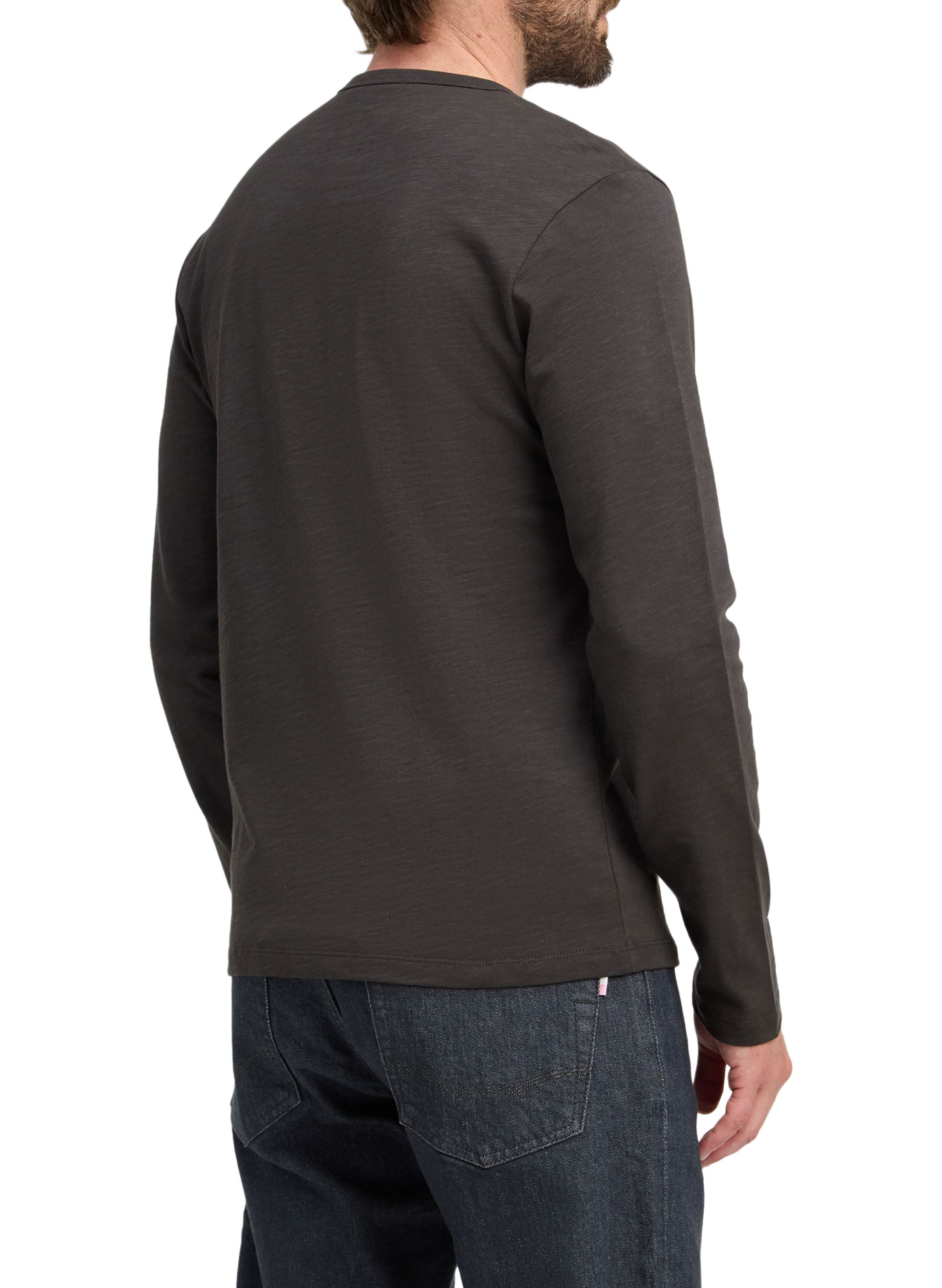Tee-shirt col rond en coton EDEN PARK Bruin