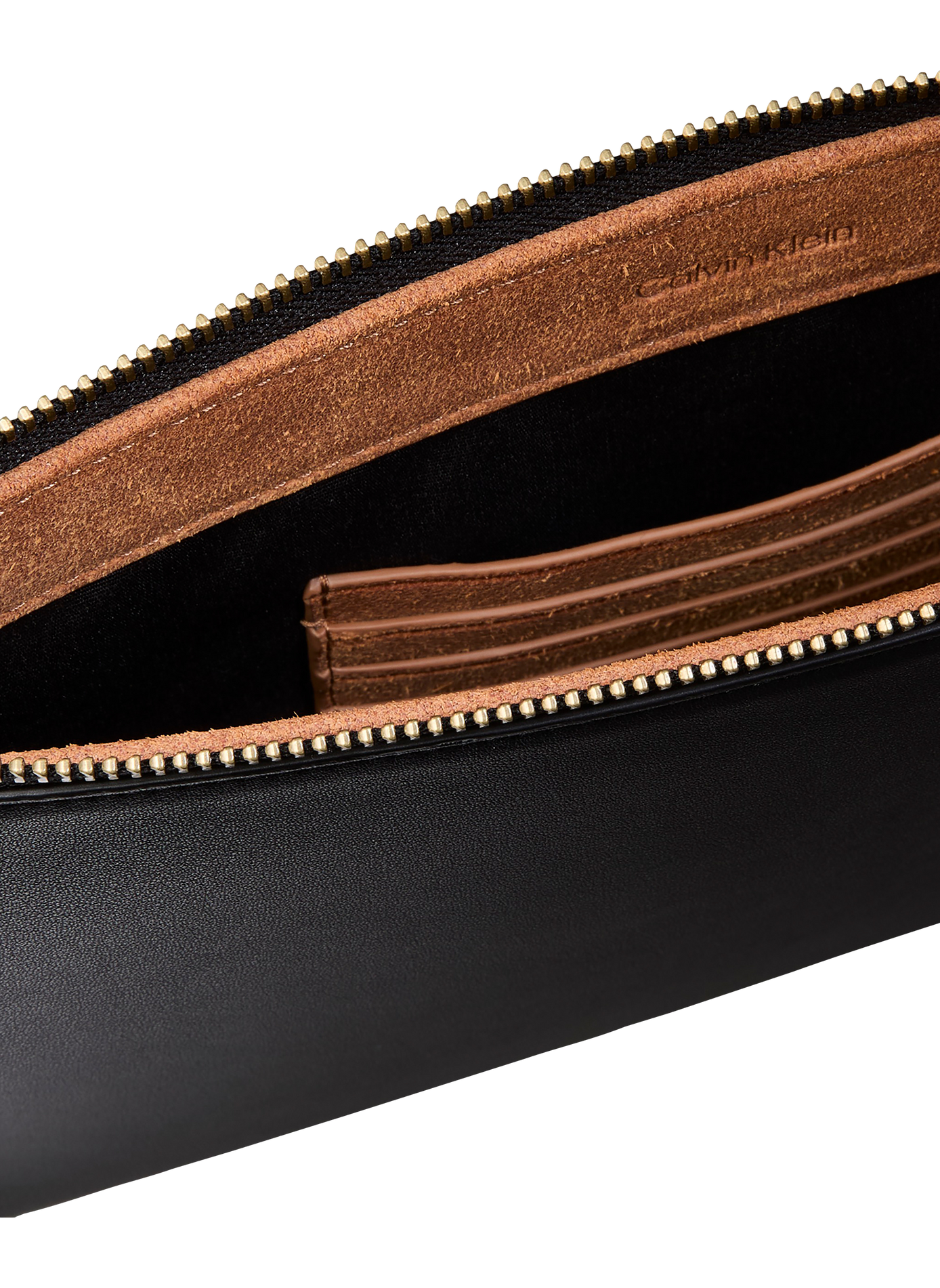 Pochette zippée unie CALVIN KLEIN Nero