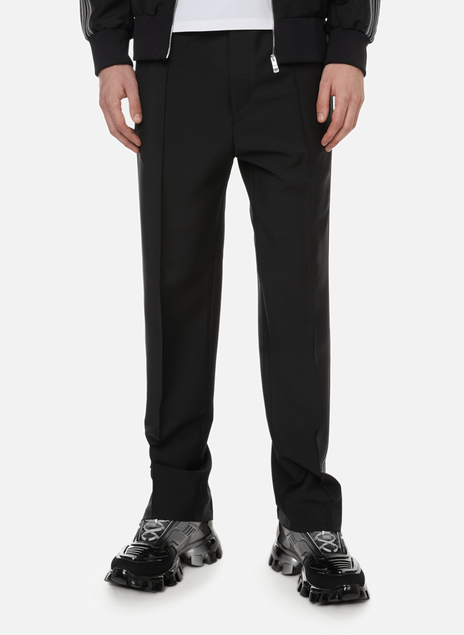 Straight wool and mohair suit trousers PRADA