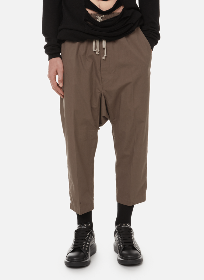 Cropped cotton trousers RICK OWENS