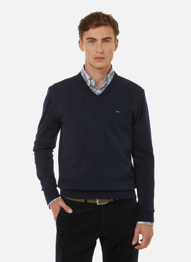 EDEN PARK cotton V-neck sweater
