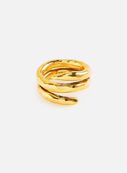 Lutèce ring in golden brass GOOSSENS 