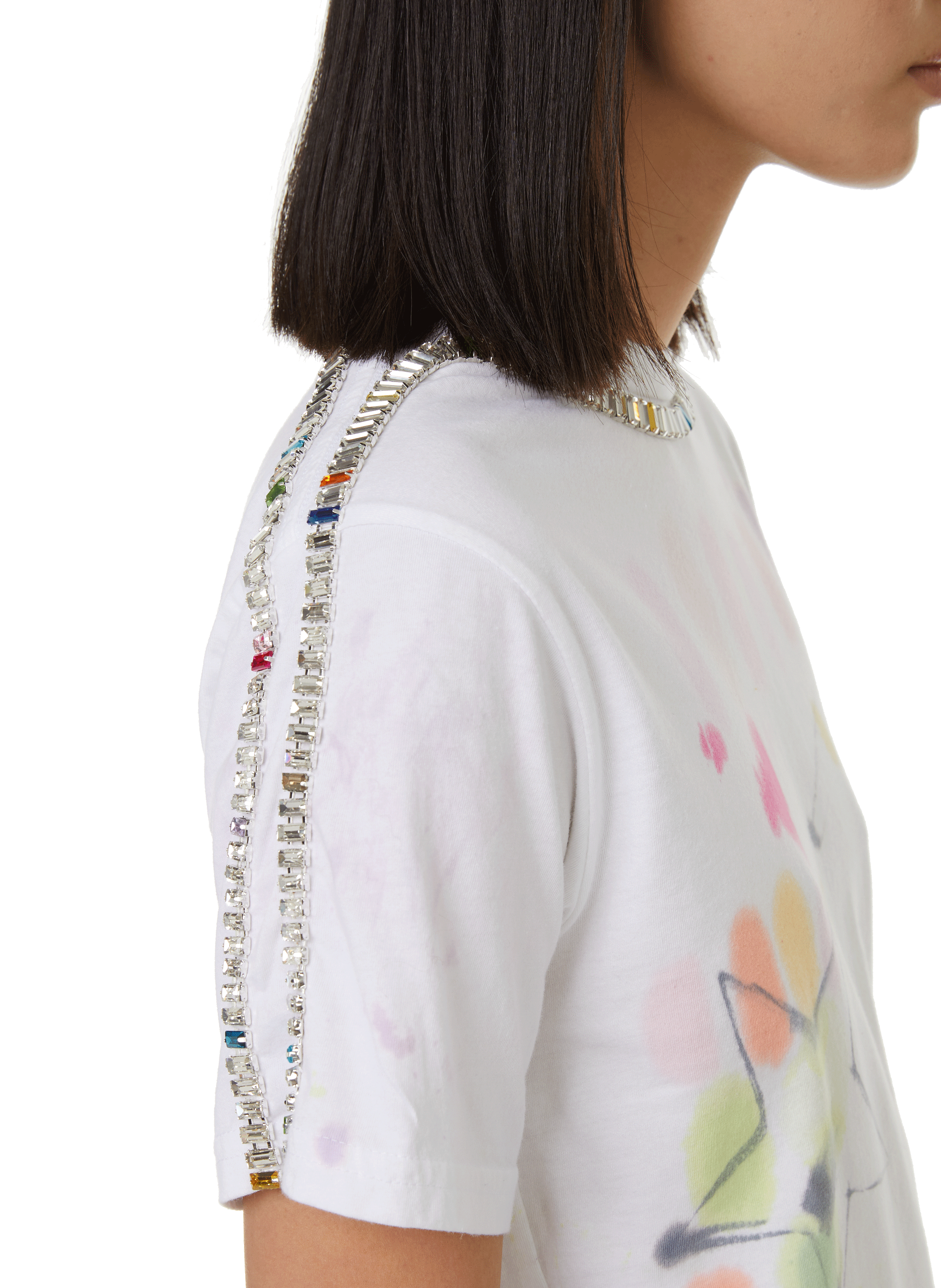 T-shirt à motif en coton COLLINA STRADA Multicolore