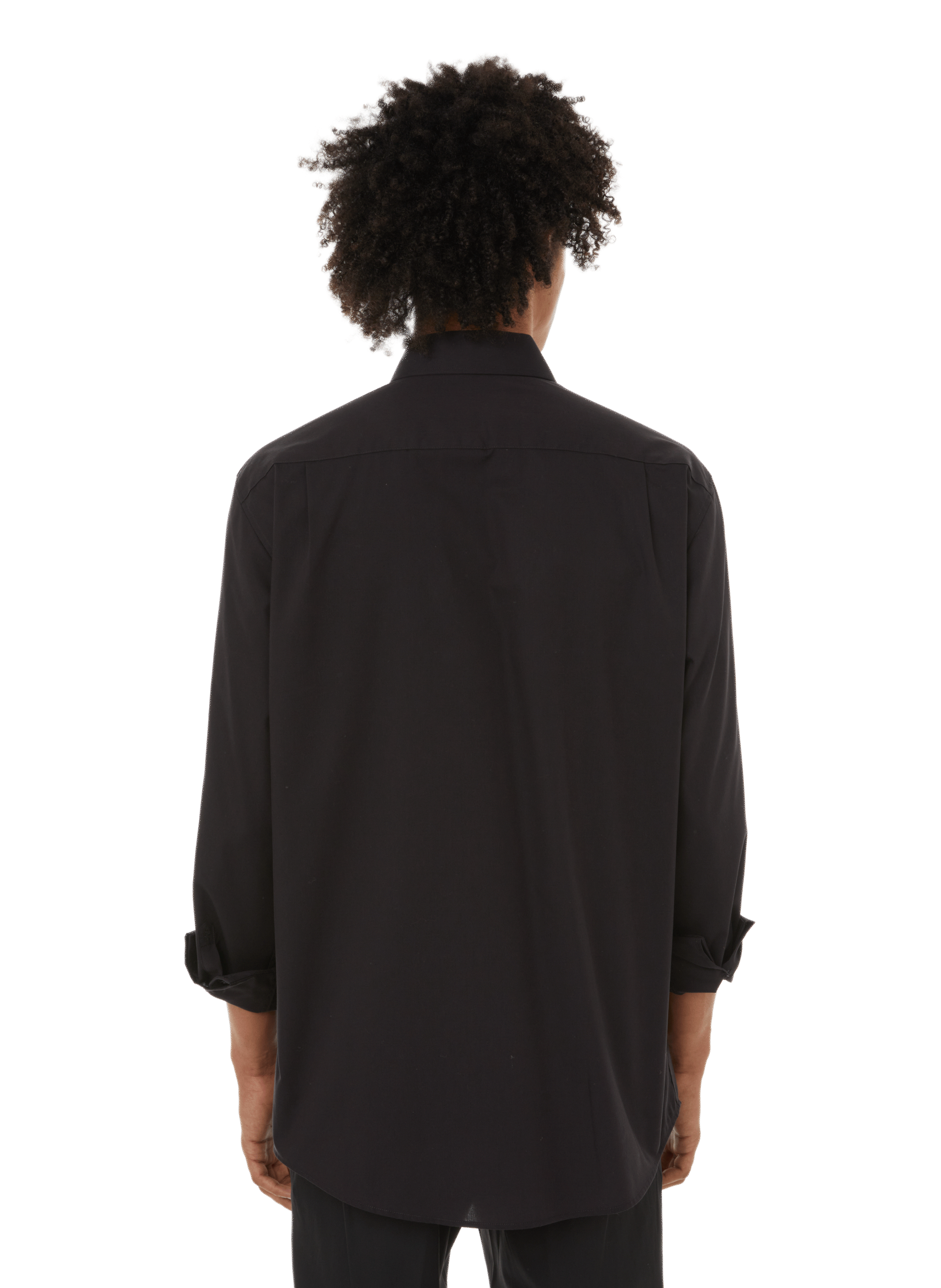 Chemise droite en coton SEIDENSTICKER Noir