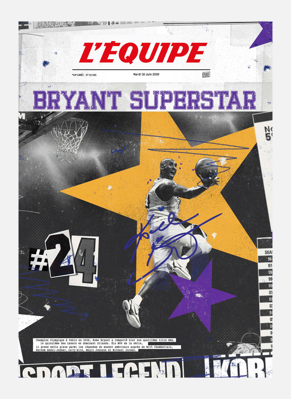 PLAKAT Affiche Kobe Bryant Multicolore
