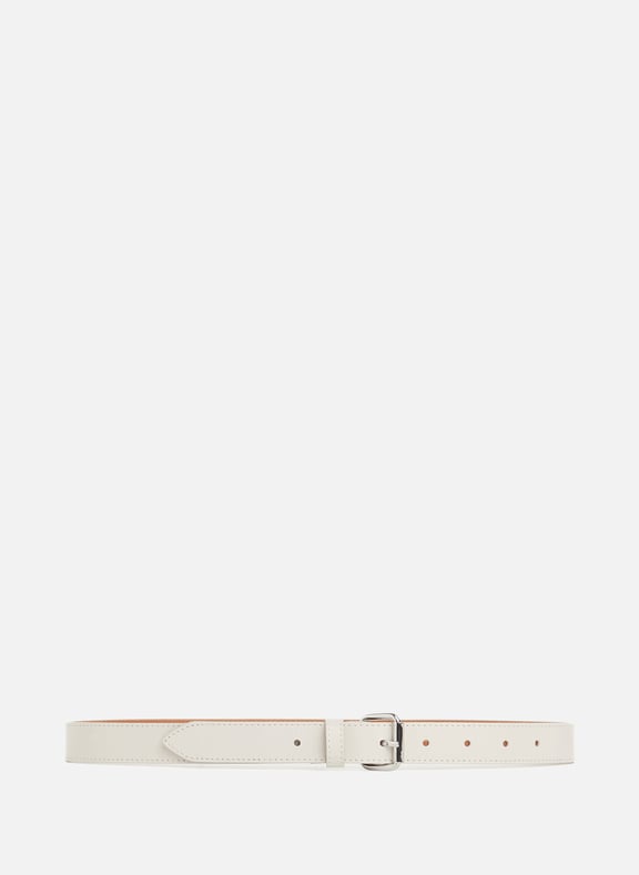 Ceinture en cuir Blanc by SAISON 1865 SAISON 1865 Ceinture en cuir Blanc