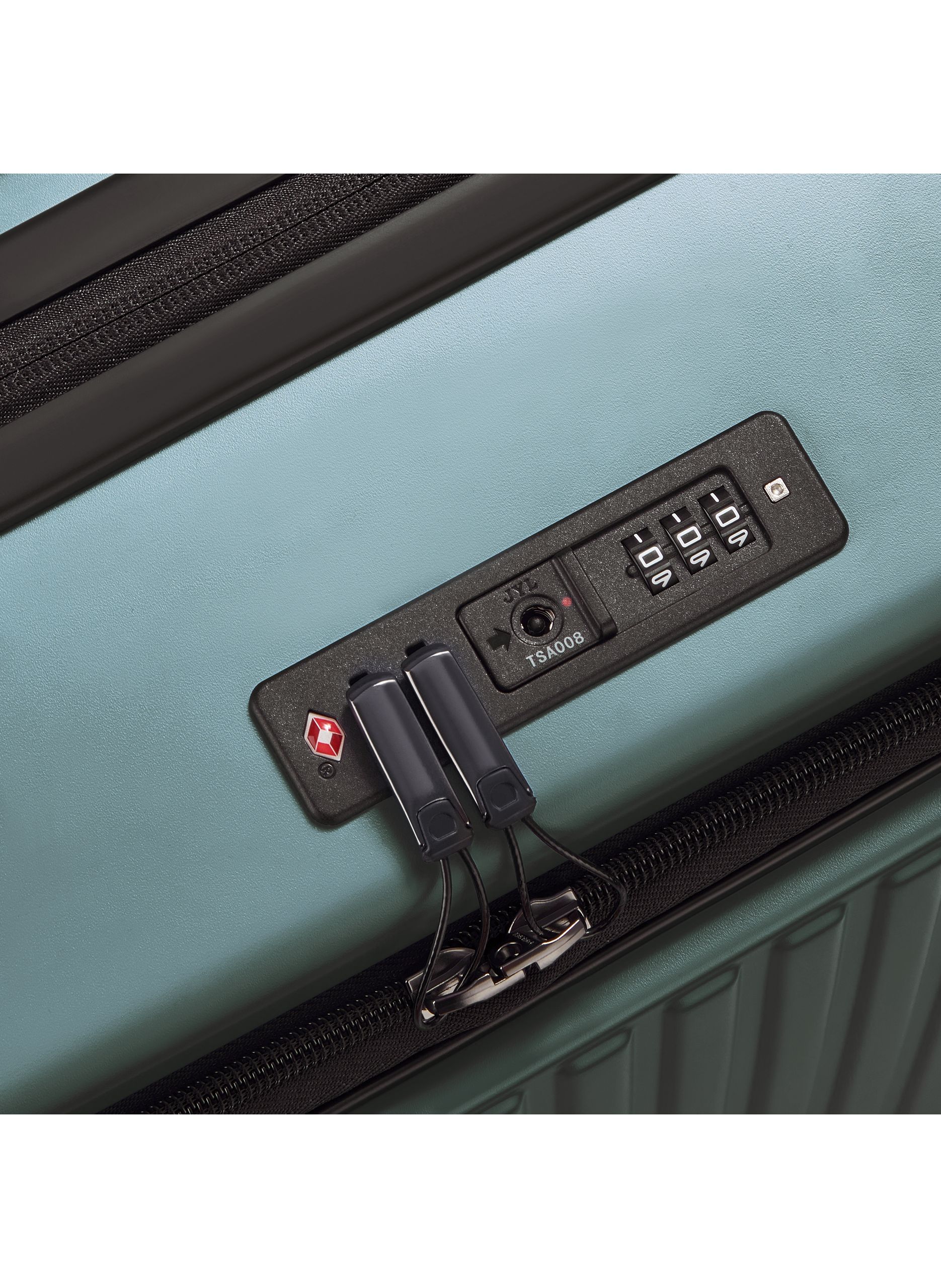 Valise soute rigide taille l - securitime zip DELSEY PARIS Vert
