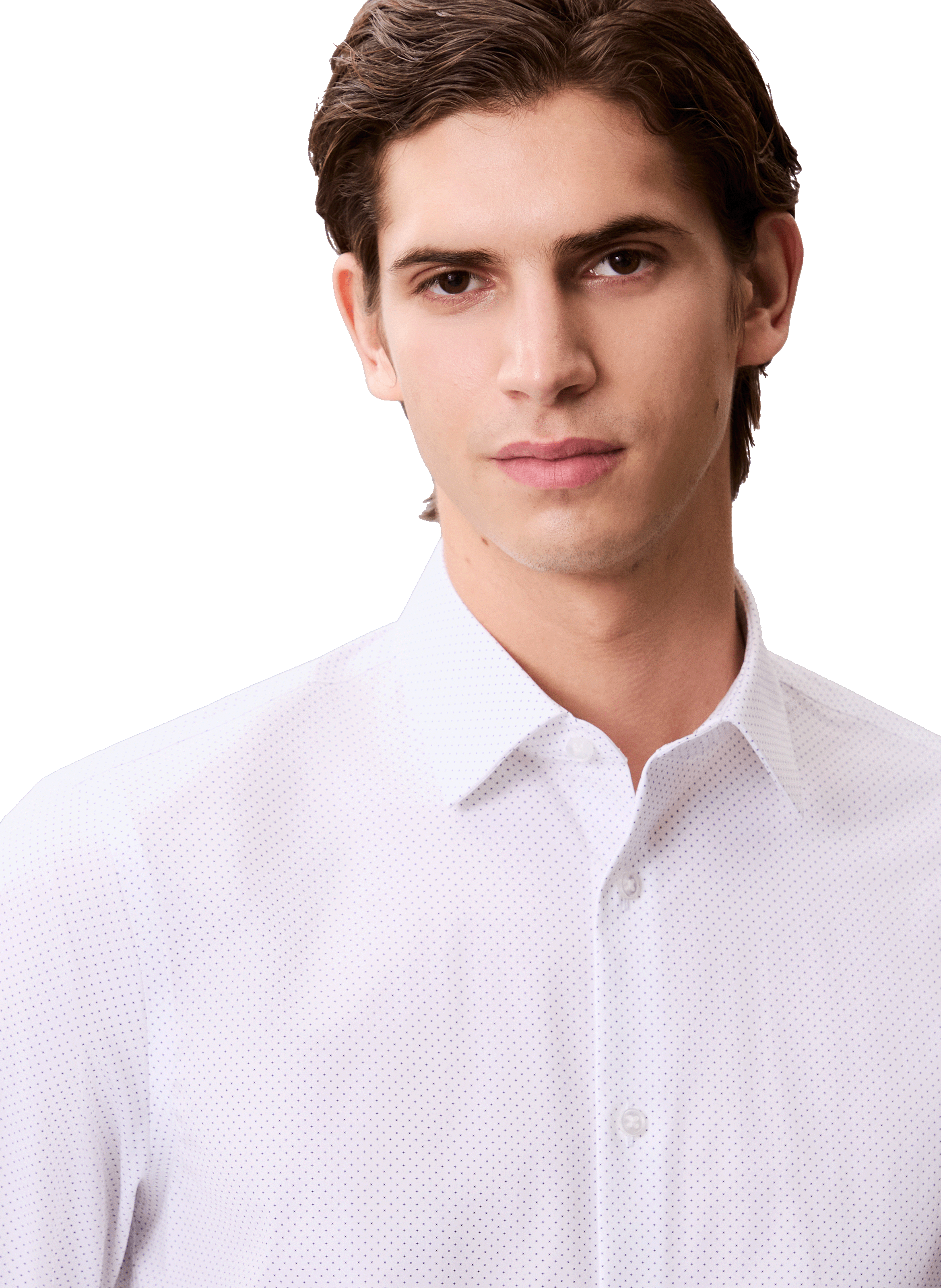 Chemise en pinpoint CALVIN KLEIN Blanc