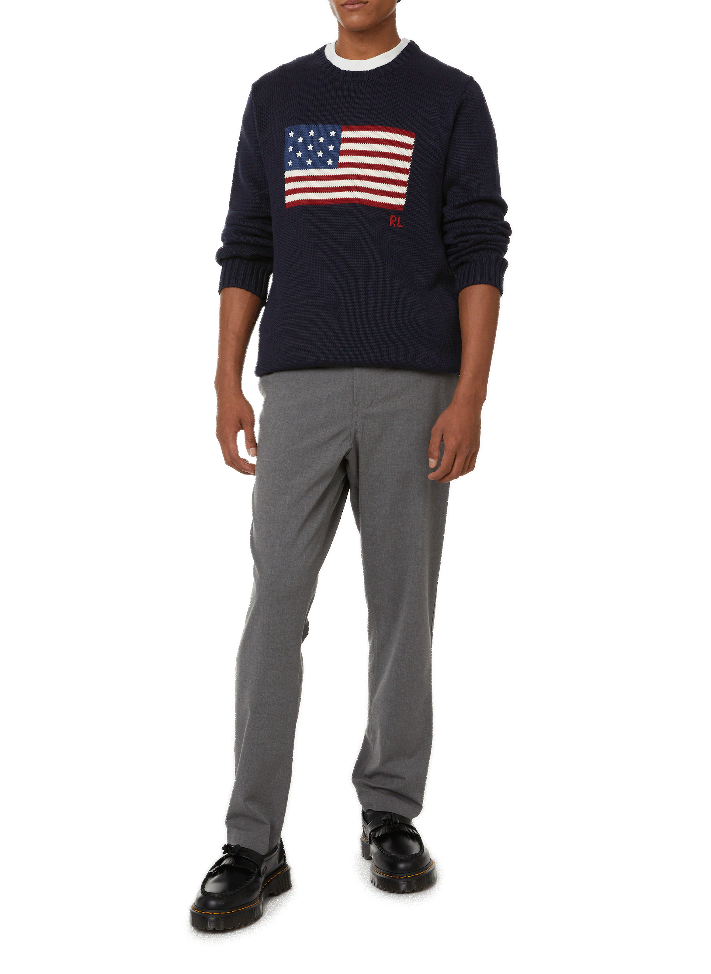 Printed cotton jumper POLO RALPH LAUREN Blue