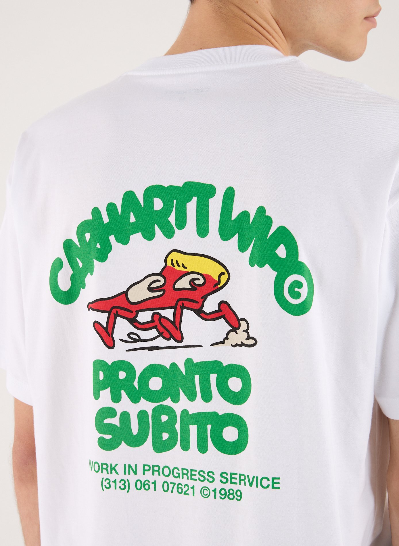 T-shirt imprimé en coton CARHARTT WIP Blanc