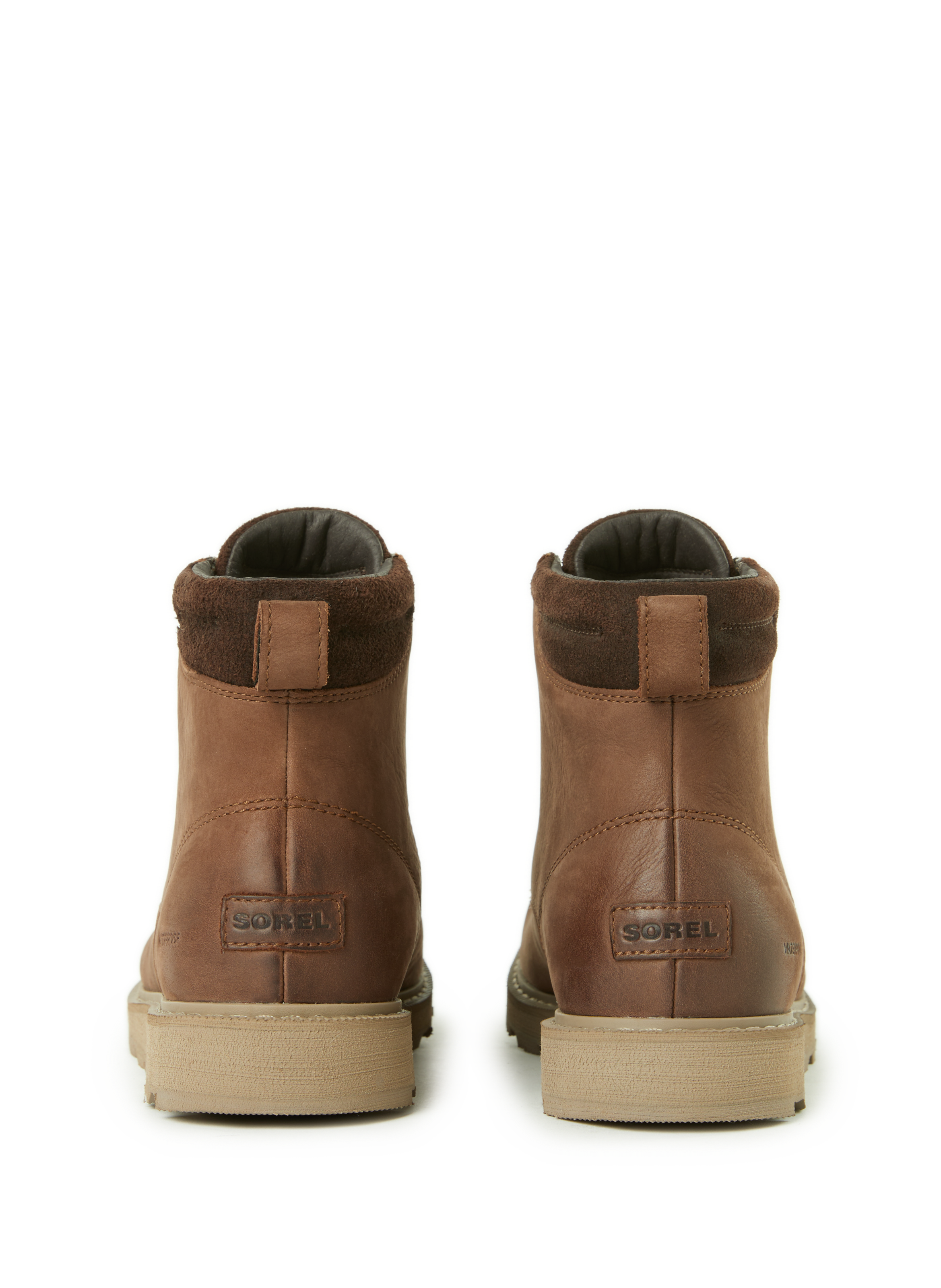 Two-material ankle boots SOREL Brown