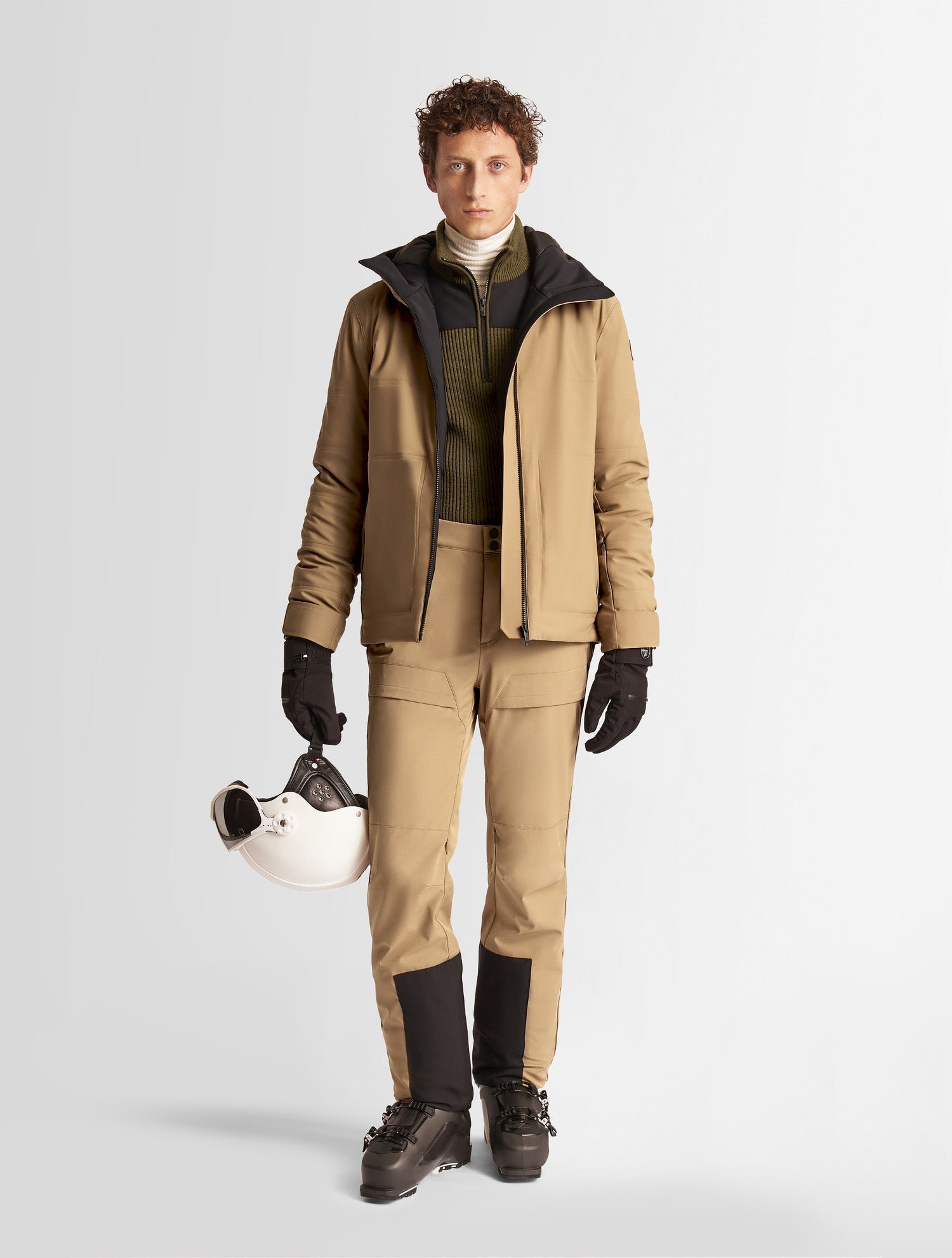 FUSALP Veste de ski yohan col montant coupe regular Beige