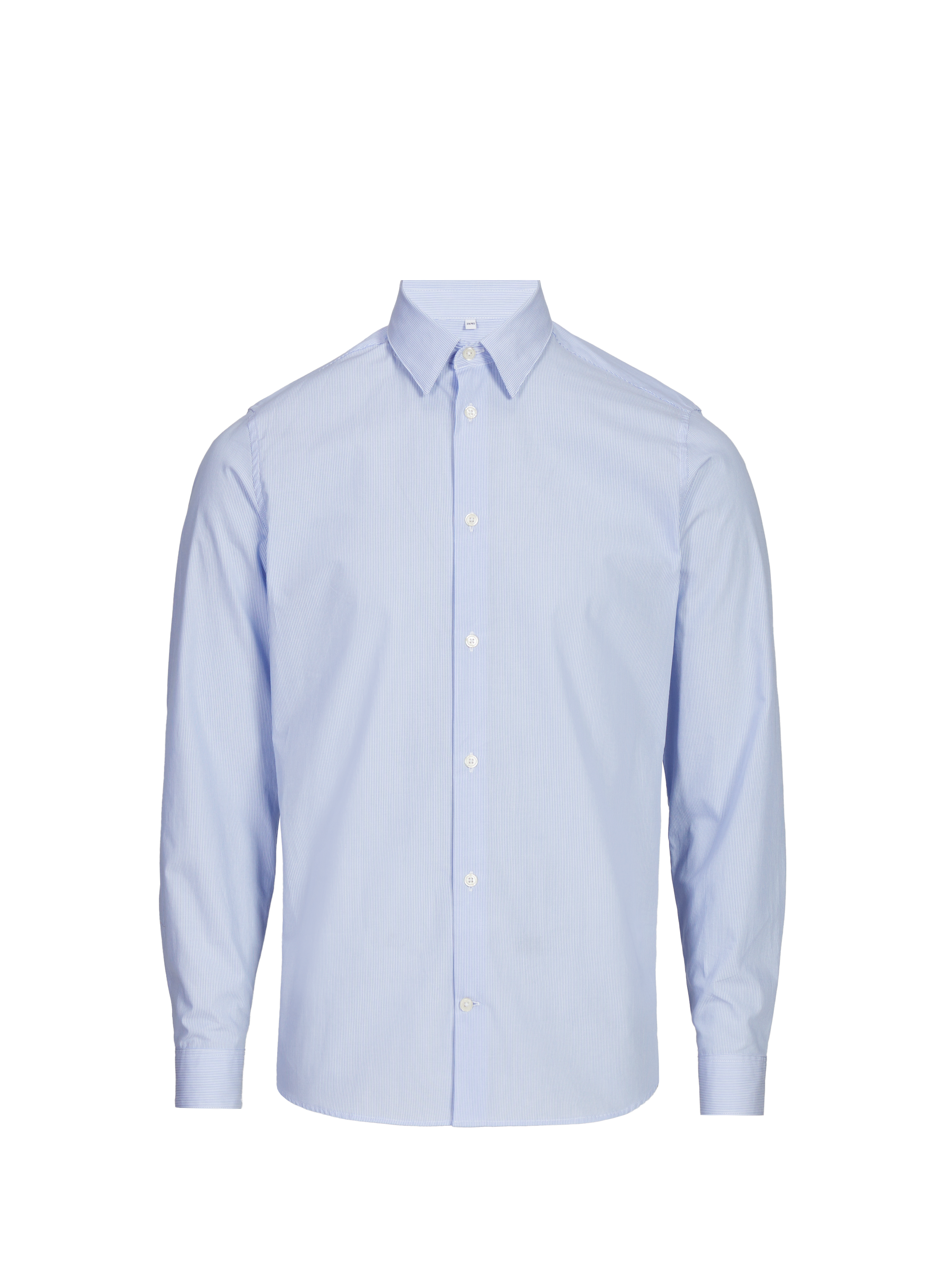 AU PRINTEMPS PARIS Chemise slim Gat en coton Blue