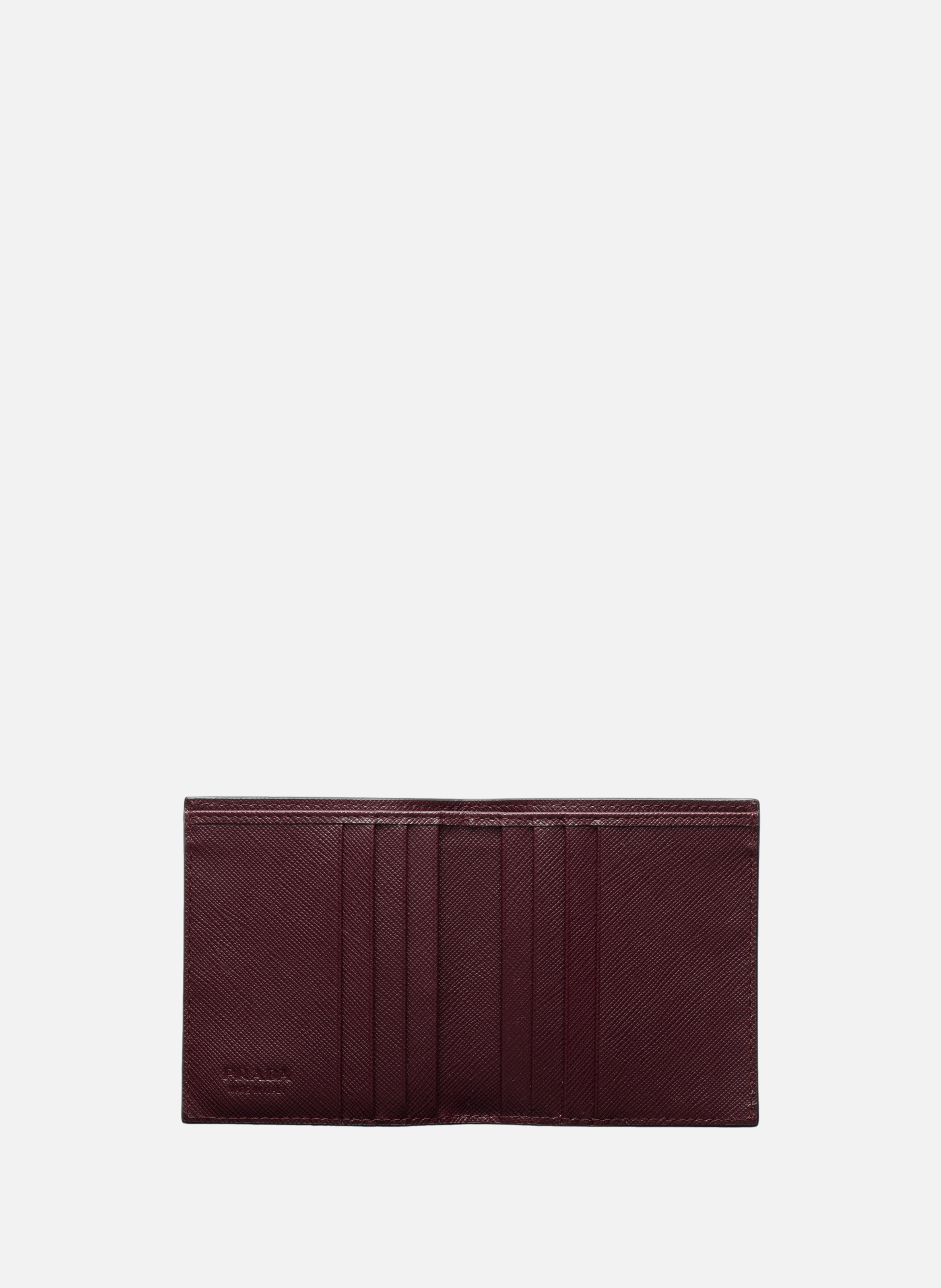 Portefeuille en cuir saffiano PRADA Vert