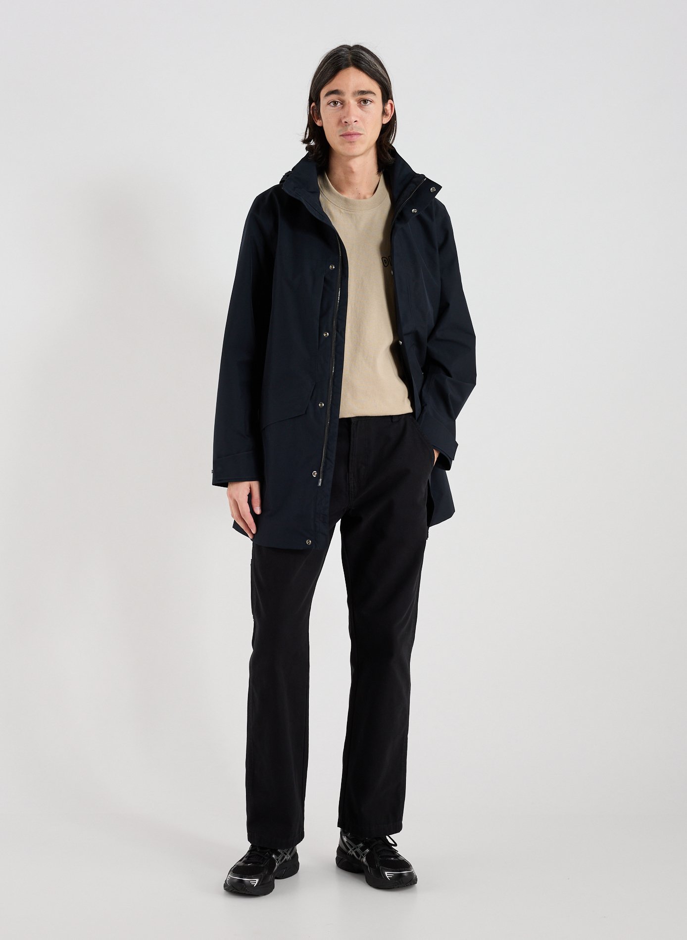 Parka imperméable à capuche AIGLE Noir