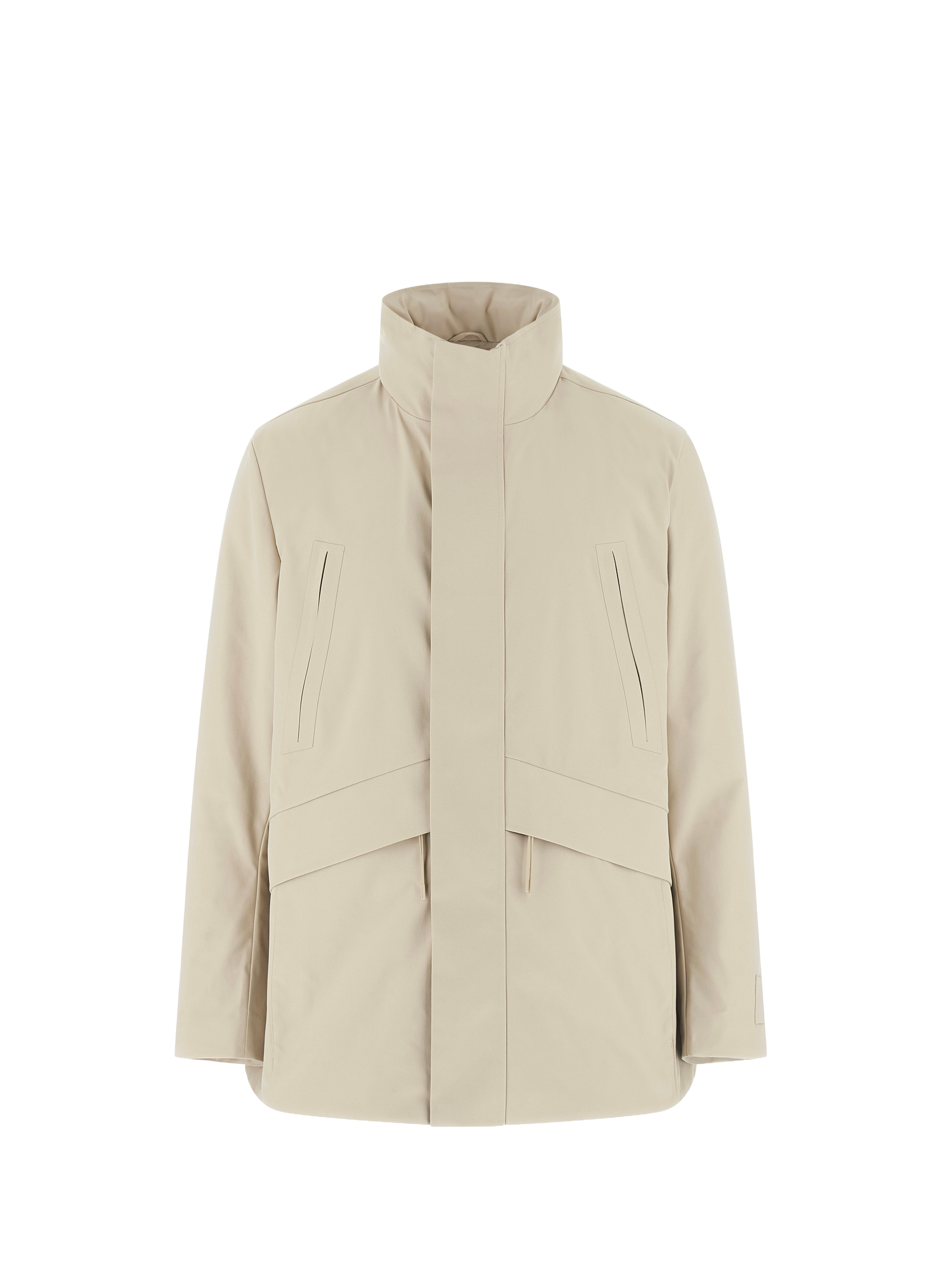 Straight parka with high collar GUESS Beige