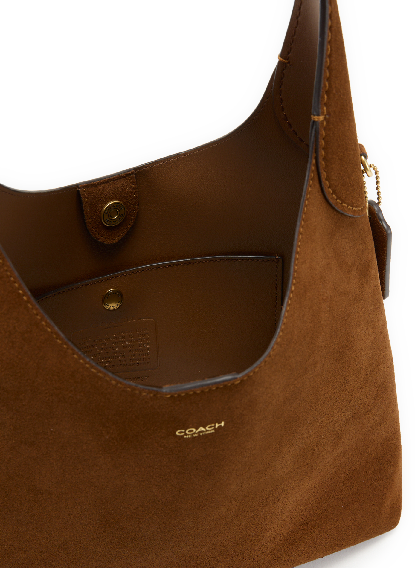 Brooklyn leather handbag COACH Brown