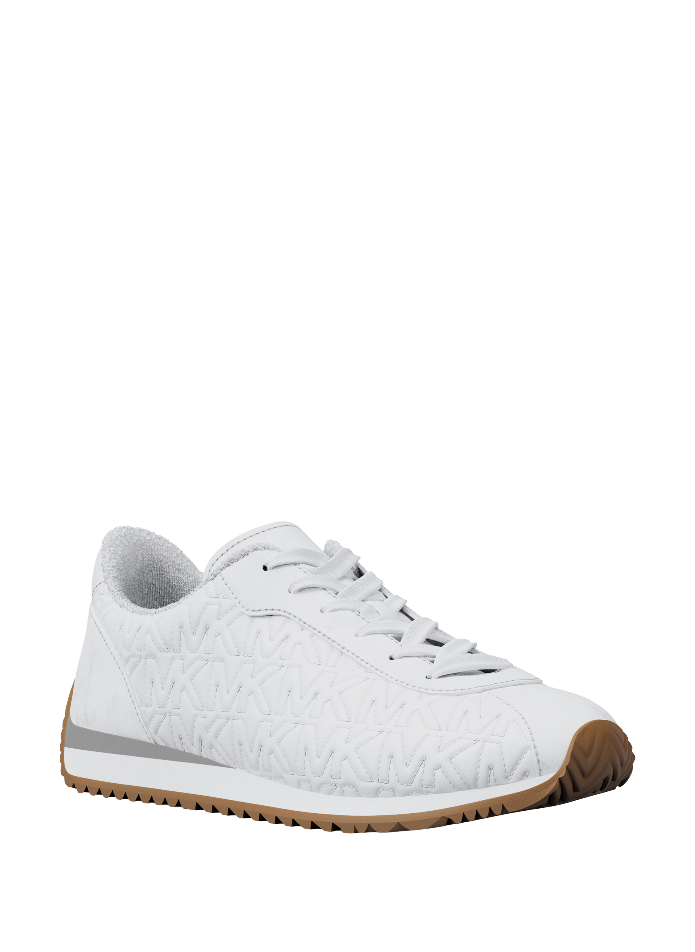 Basket basse en cuir à lacet MICHAEL KORS Blanc