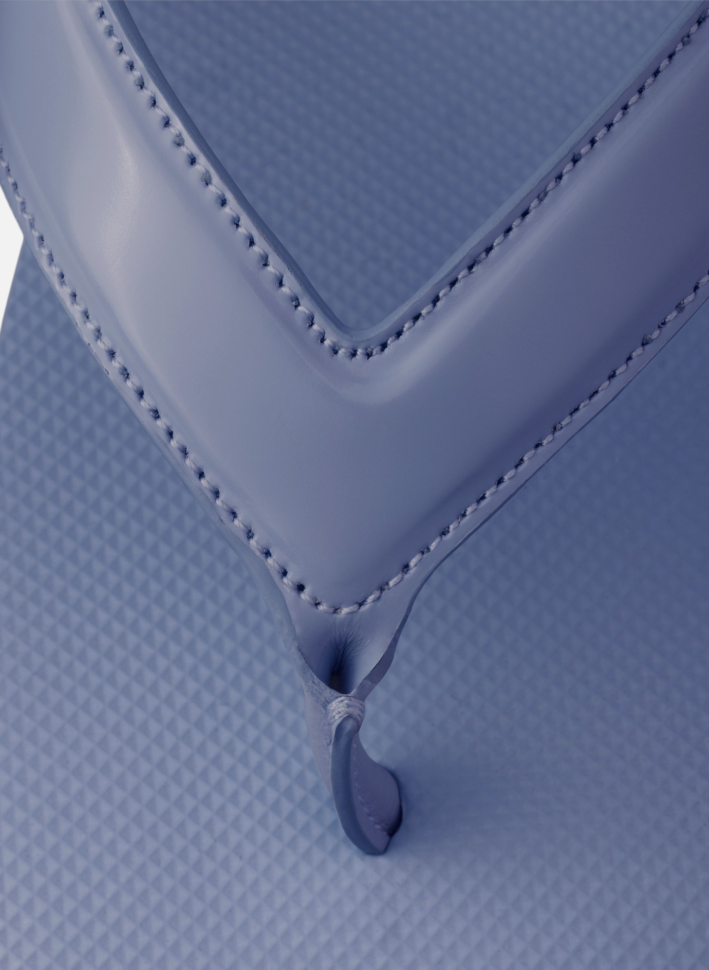 Tongs en cuir brossé PRADA Bleu