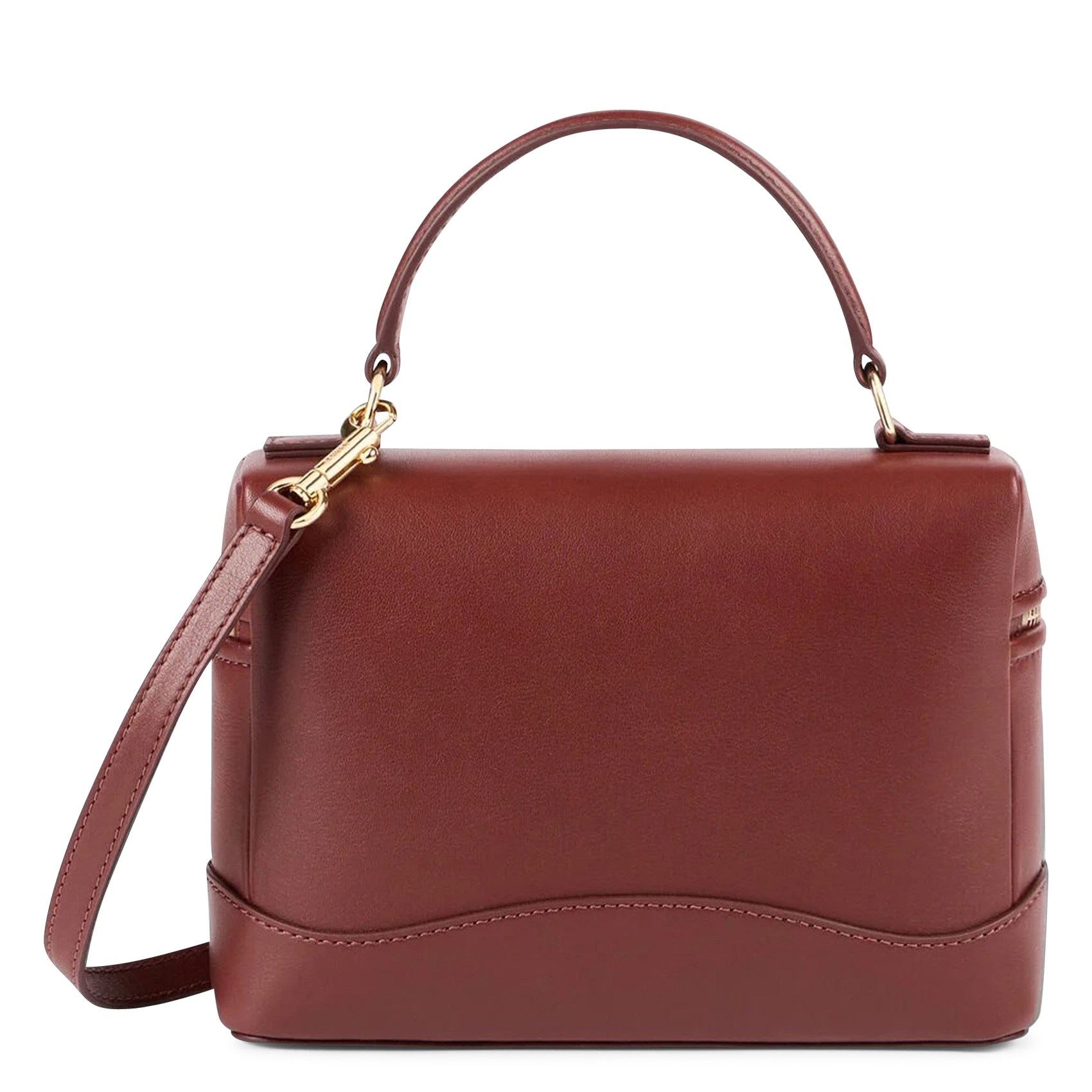 Sac bandoulière en cuir SANDRO Marron