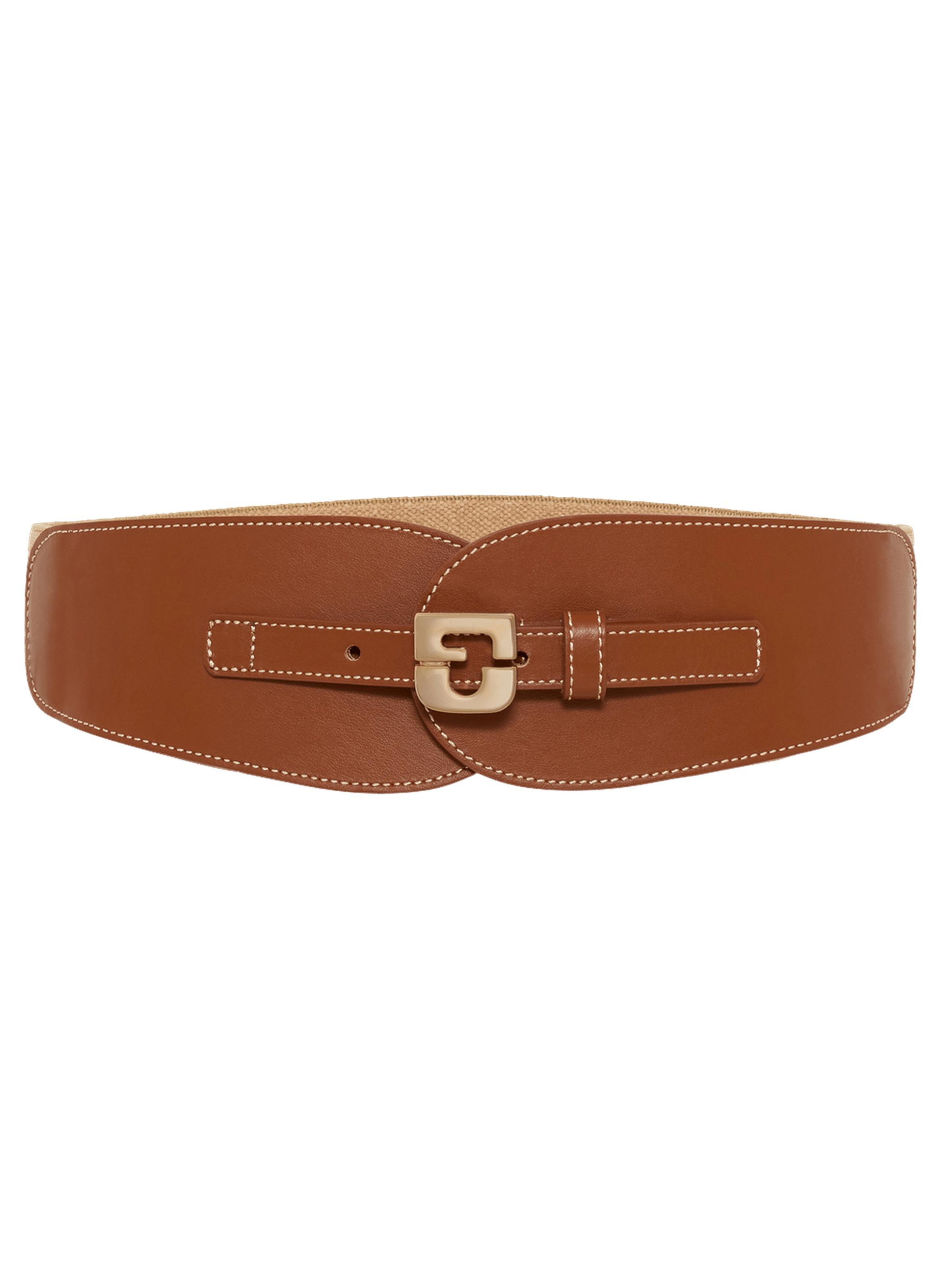 Ceinture signature en cuir - olympe GERARD DAREL Marron