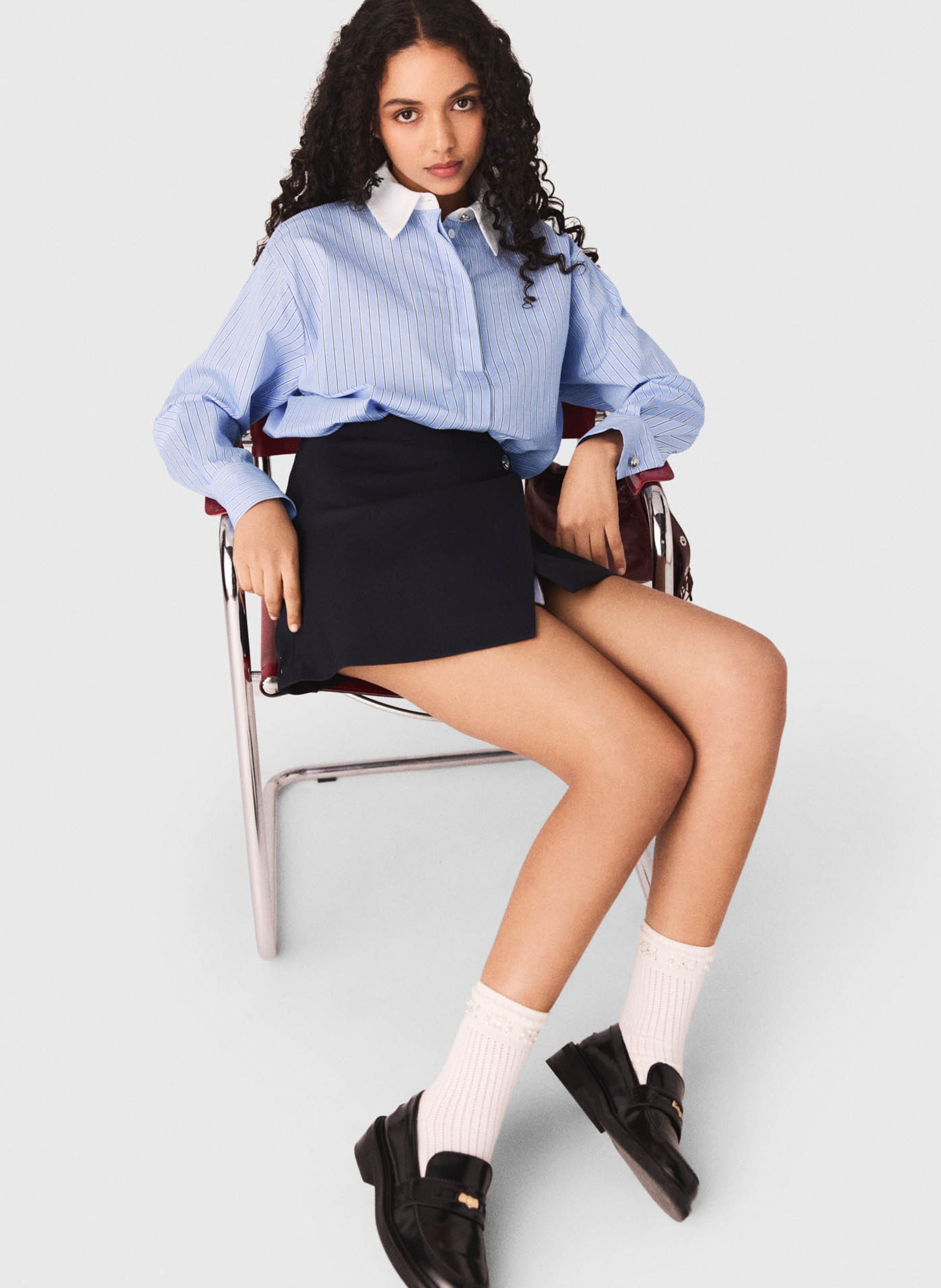 Robe courte 2 en 1 MAJE Bleu