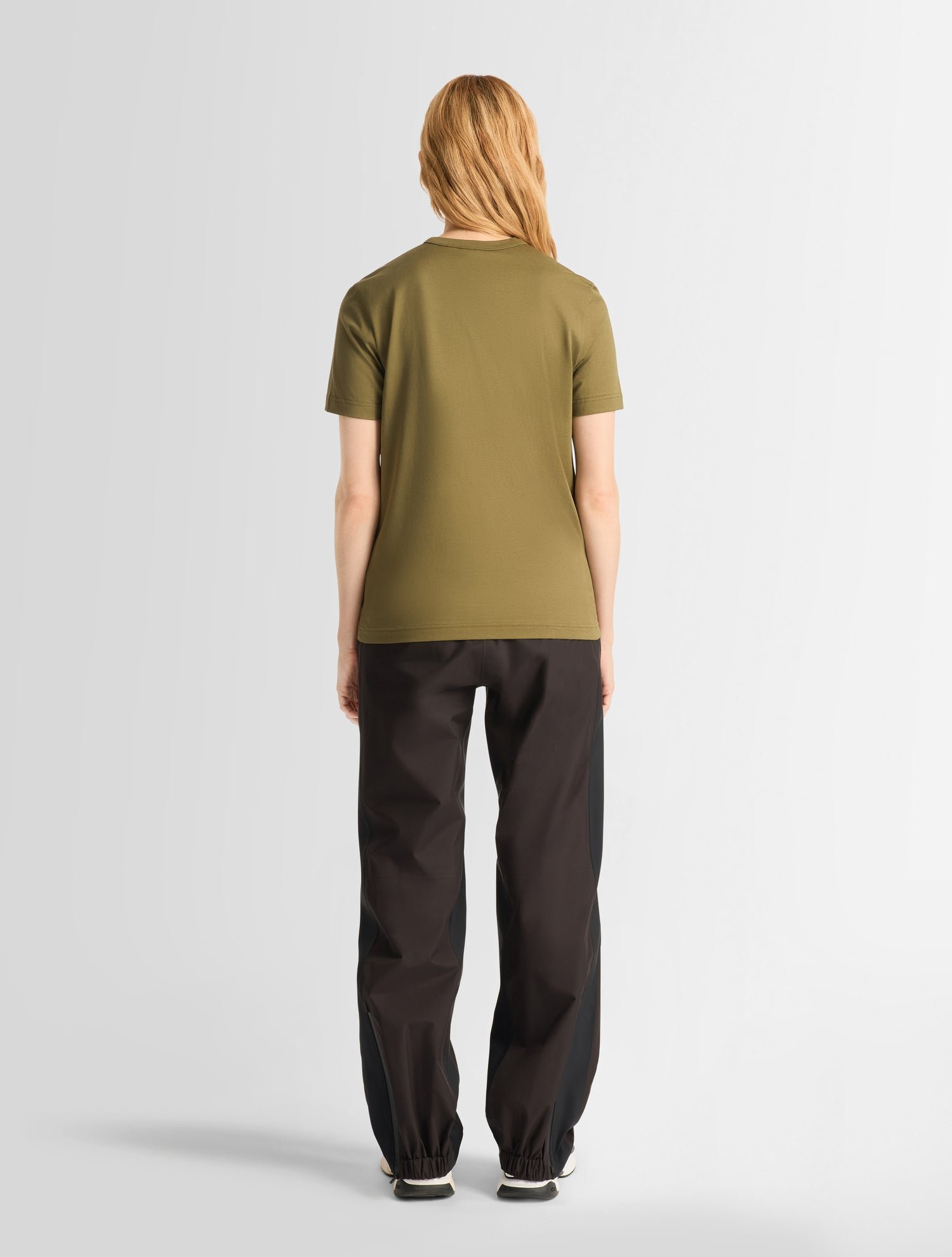 T-shirt manches courtes talixe col rond coupe regular FUSALP Kaki