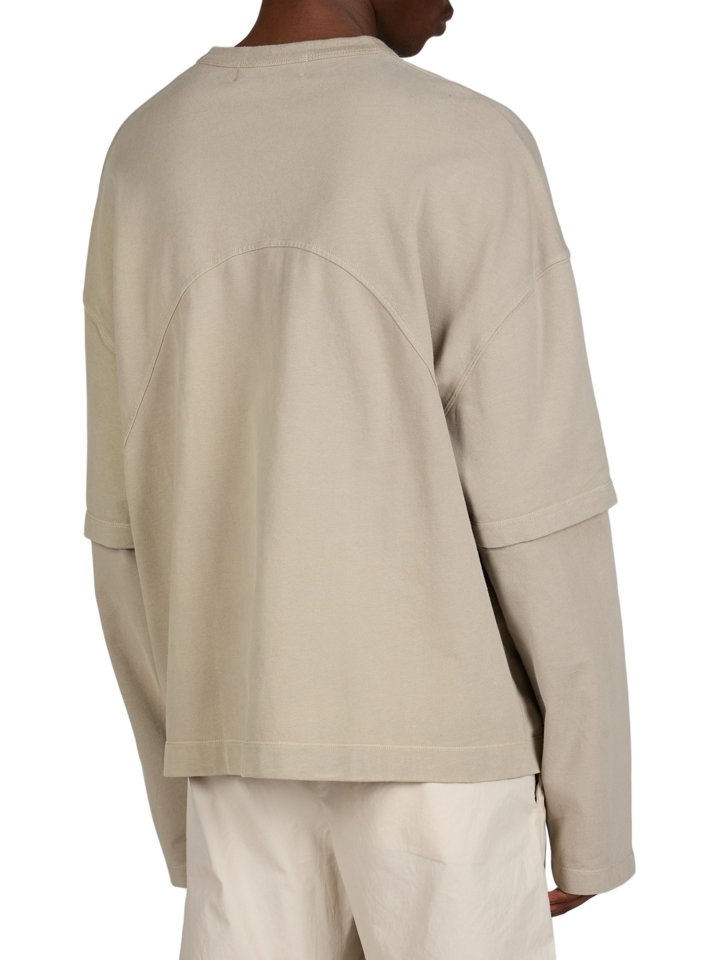 Long-sleeve cotton T-shirt CALEB Grey