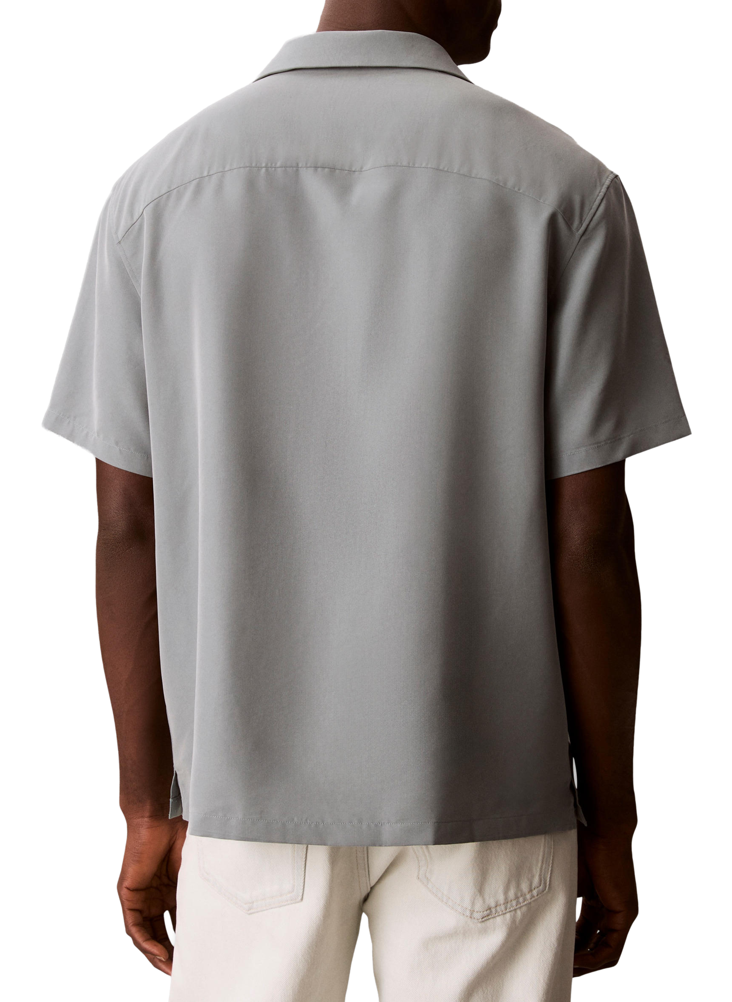 Chemise droite à manches courtes CALVIN KLEIN Bleu