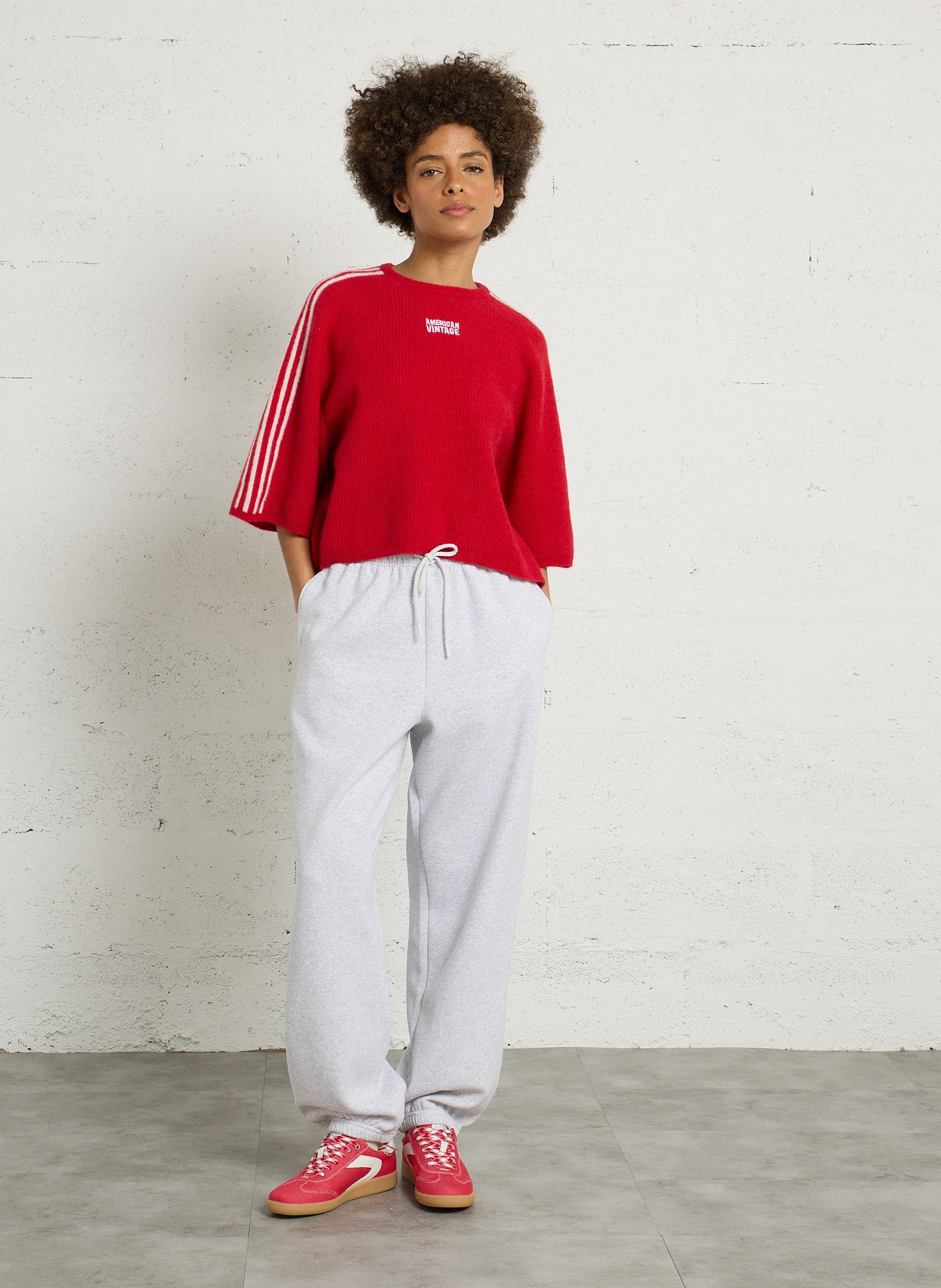 Jogging larde baptown AMERICAN VINTAGE Gris