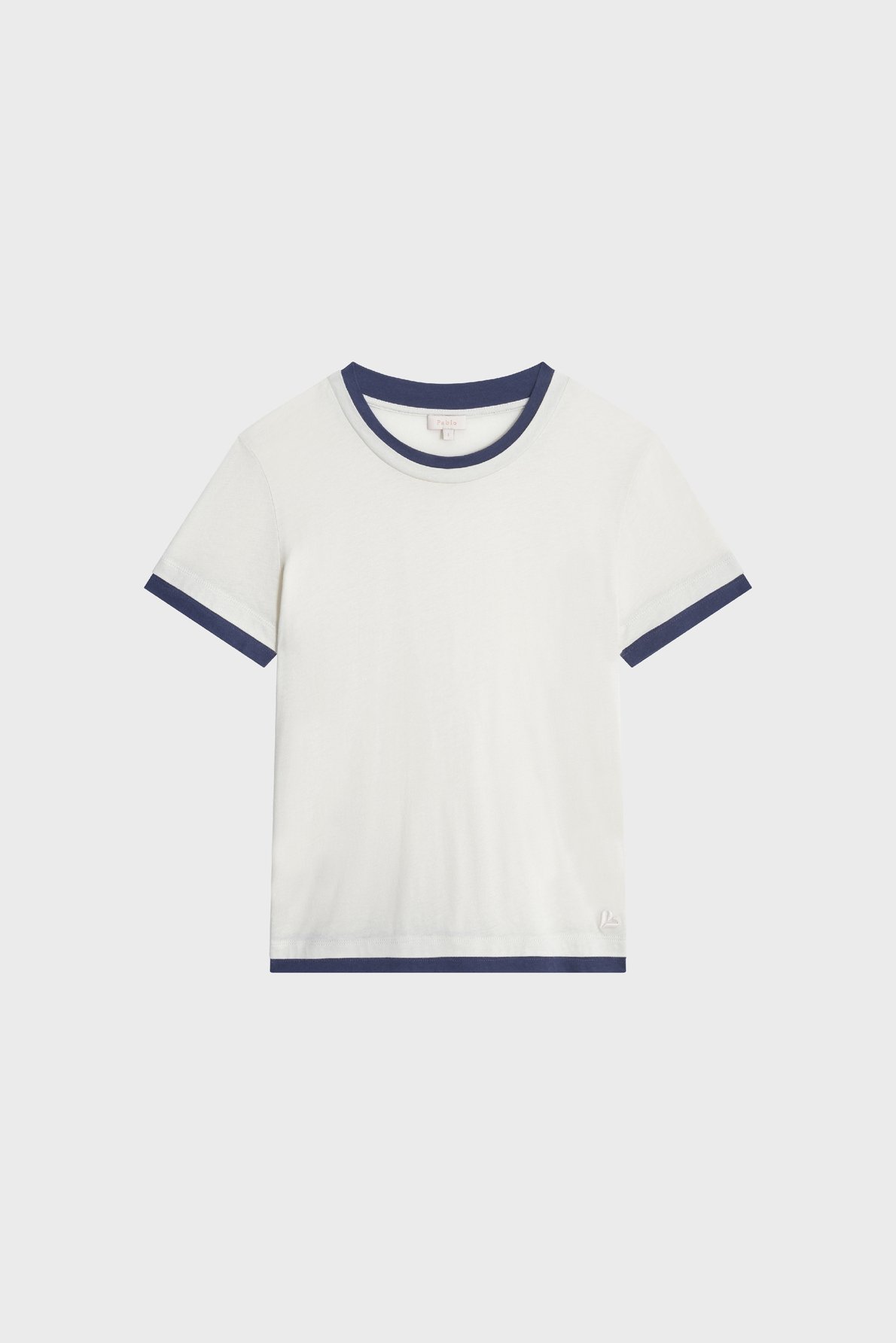 T-shirt en coton et modal -  tinaia PABLO Blanc