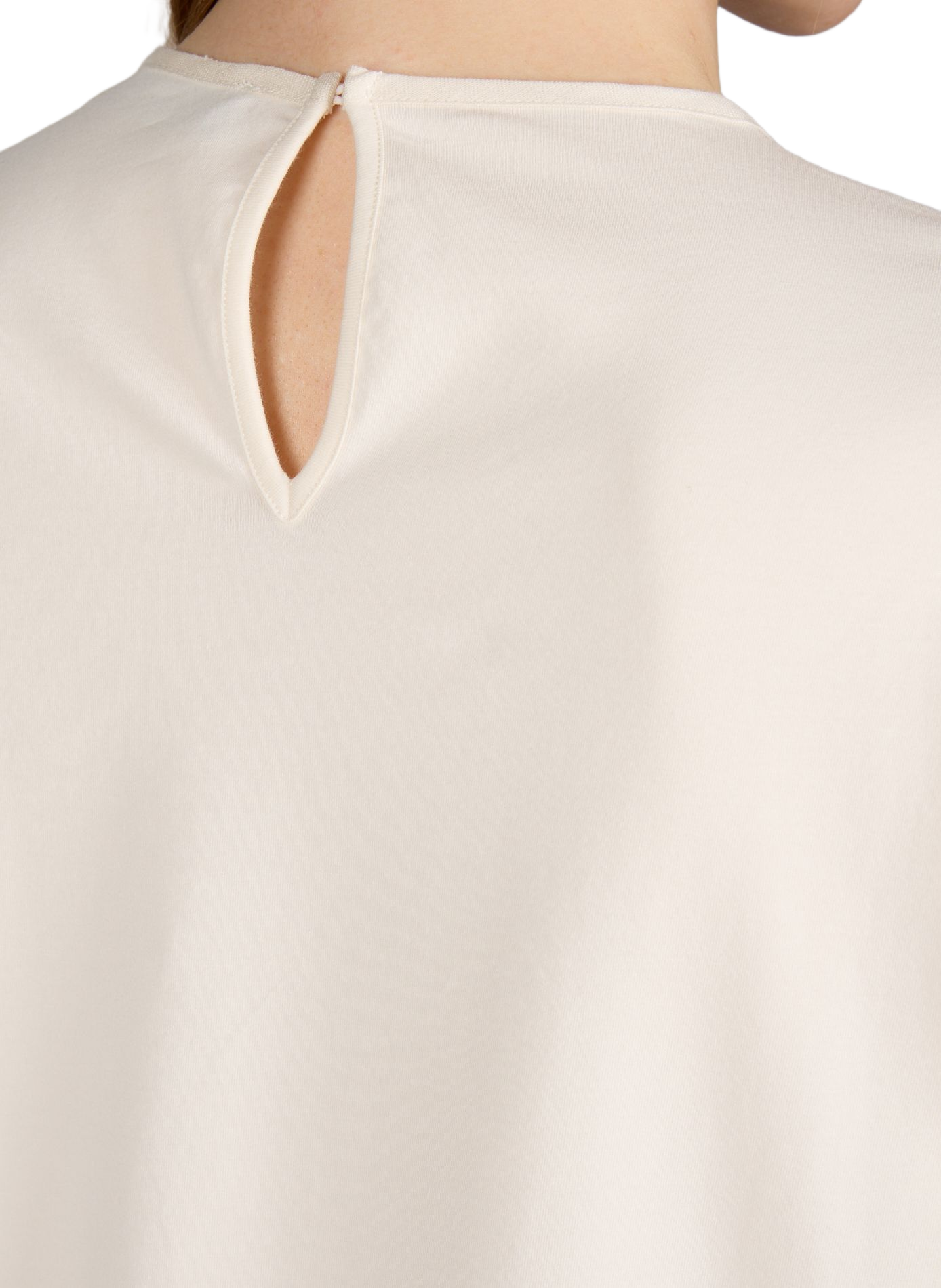 Top fluide brodé en lin MAX MARA WEEK END Beige