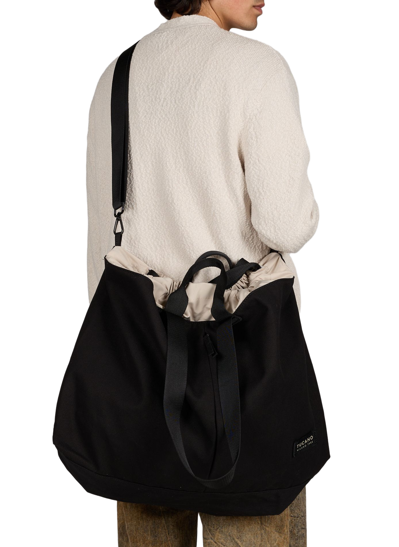 Sac weekend Bcash en coton mélangé TUCANO Noir