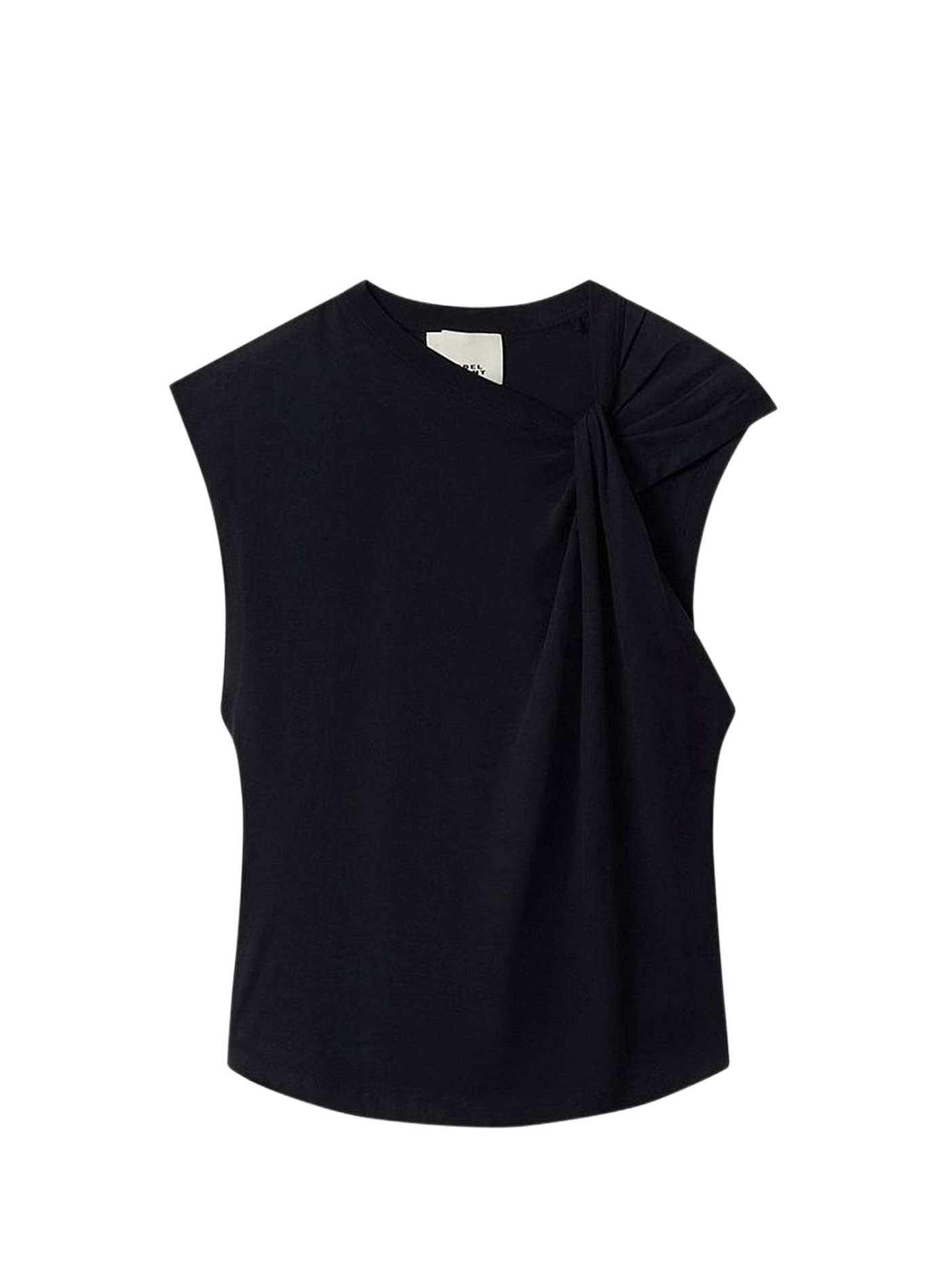 Asymmetrisch T-shirt Nayda van katoen ISABEL MARANT Zwart