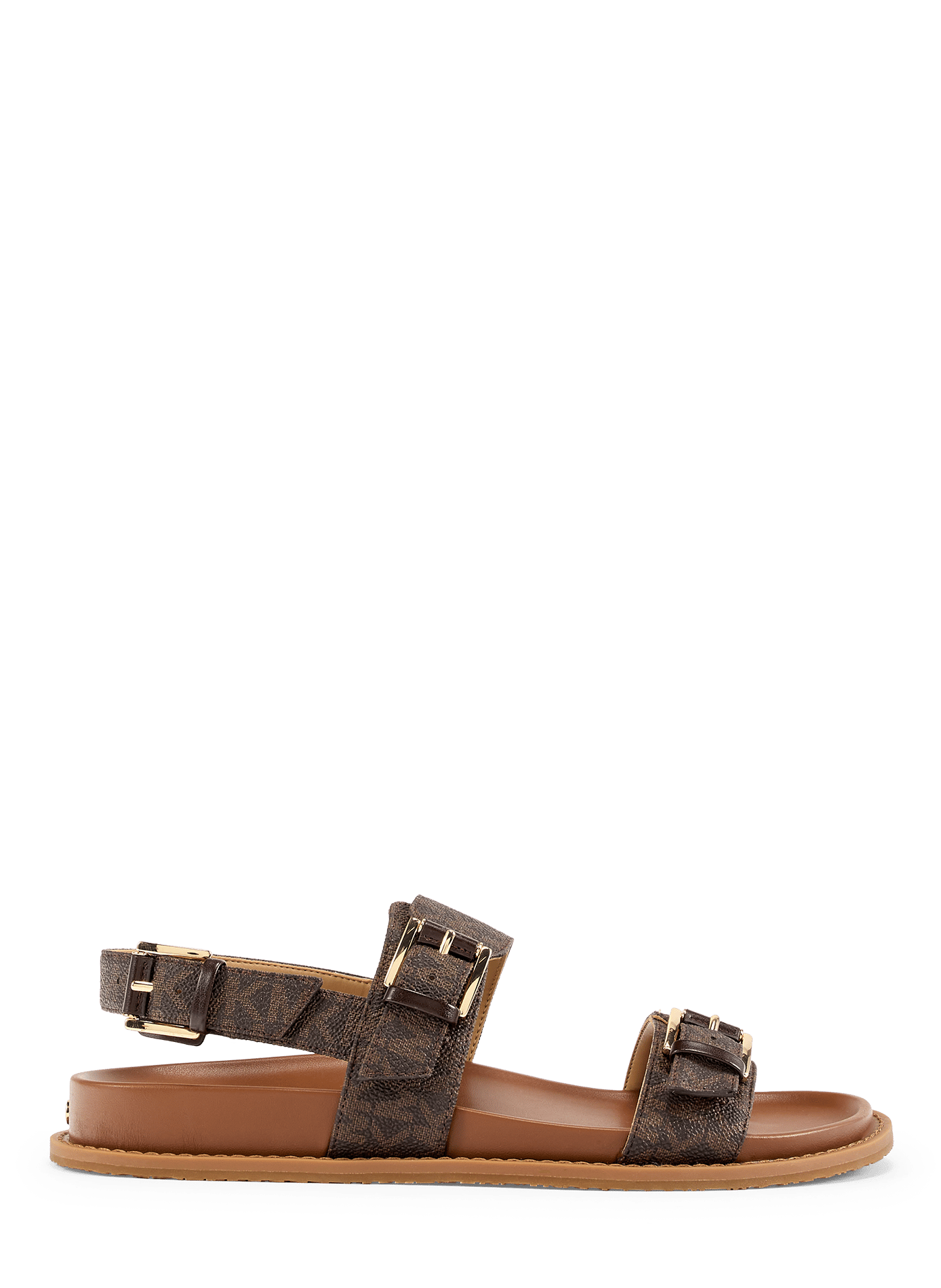 Sandales plates Nia ouverte MICHAEL KORS Marron