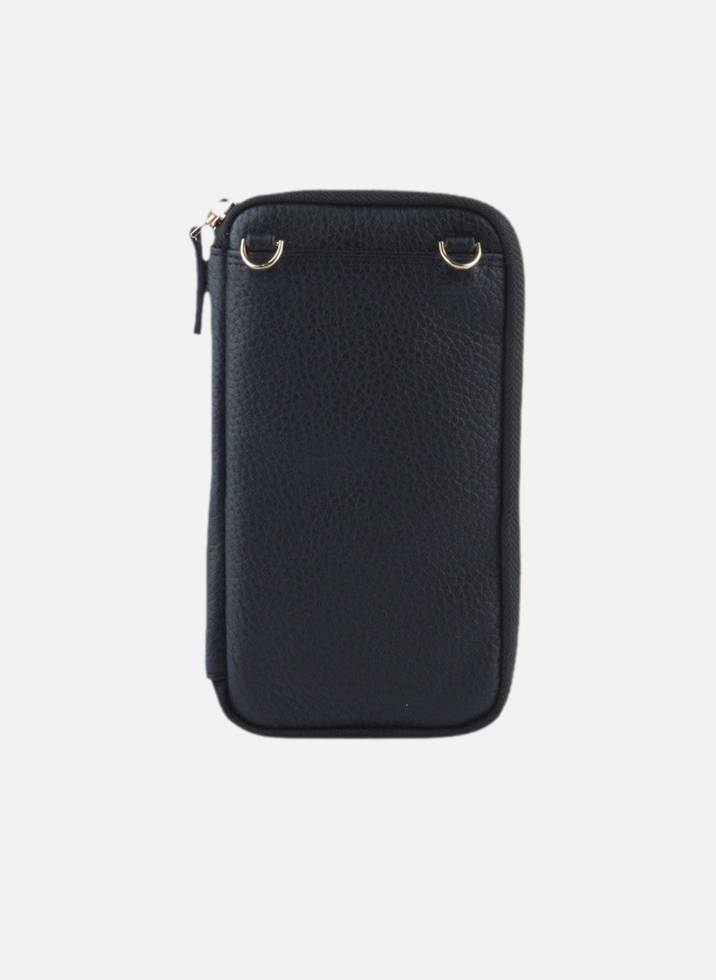 Club | etui téléphone portable en cuir de veau grainé POURCHET Bleu