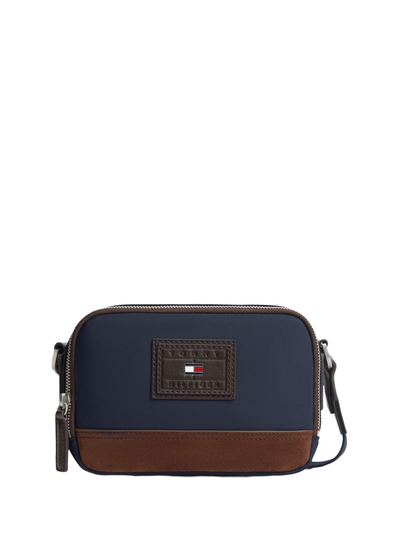 Sac bandoulière à empiècement daim  TOMMY HILFIGER Bleu