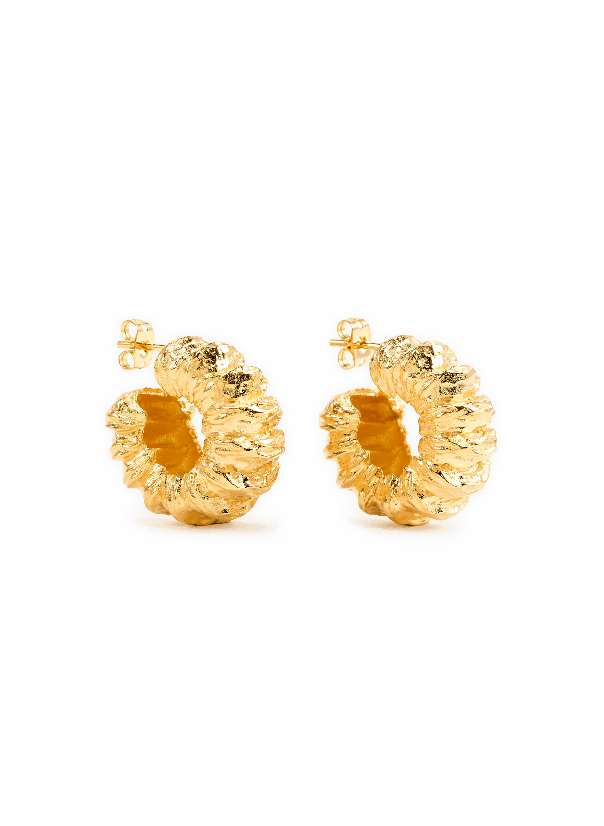 Pleated Earrings JOANNA LAURA CONSTANTINE Golden