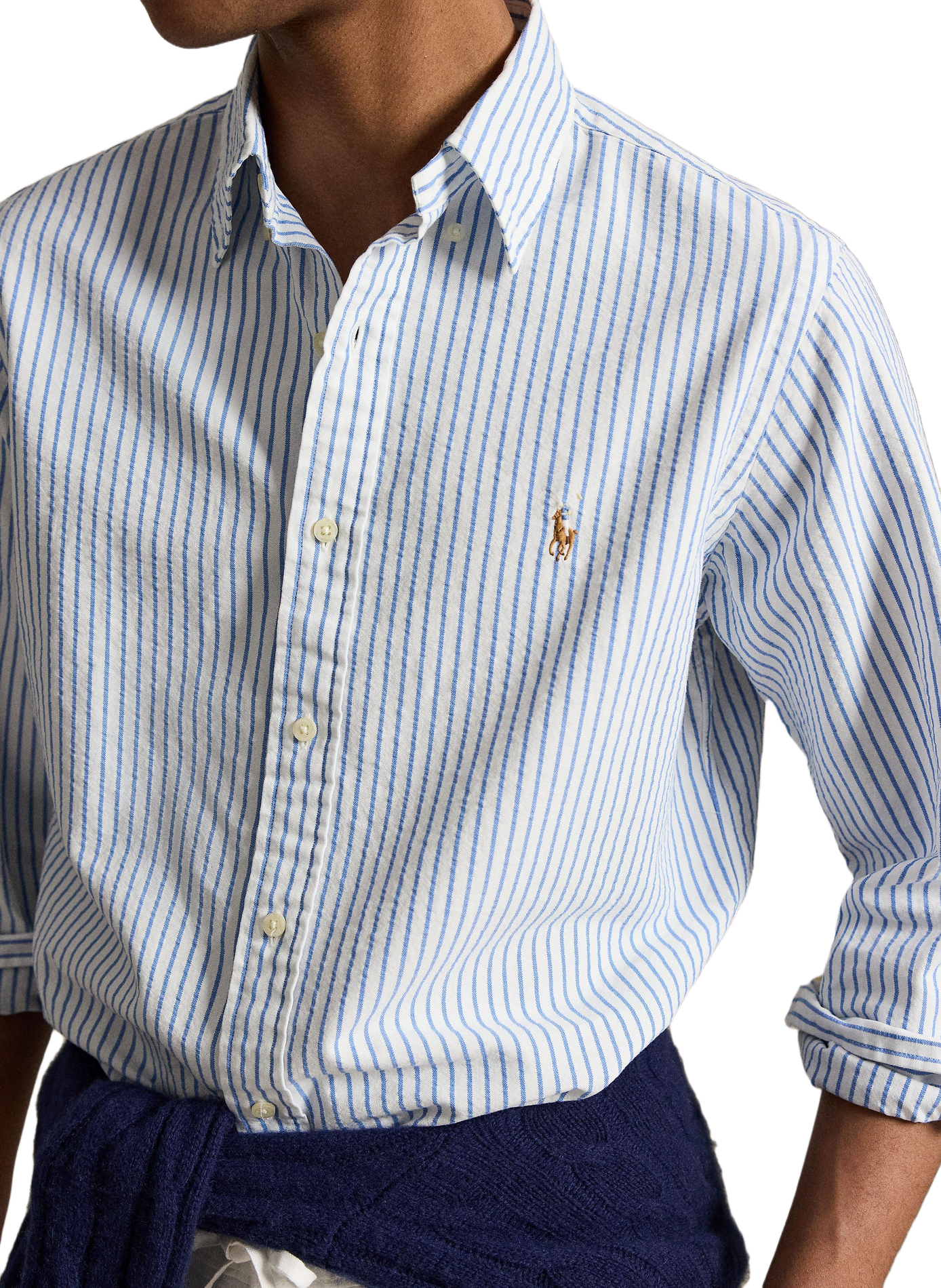 Gestreiftes Hemd aus Baumwolle POLO RALPH LAUREN Weiss