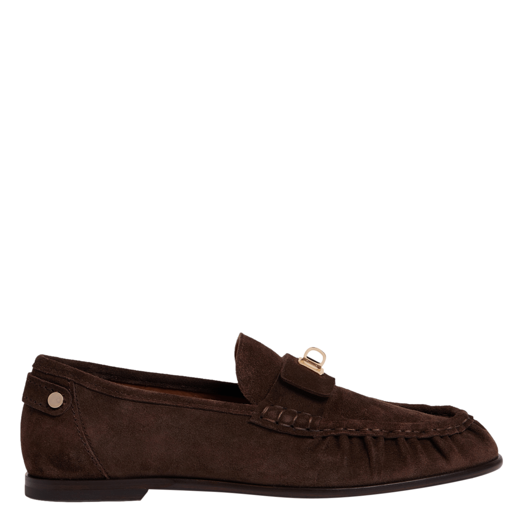 Mocassins daim en cuir SANDRO Marron