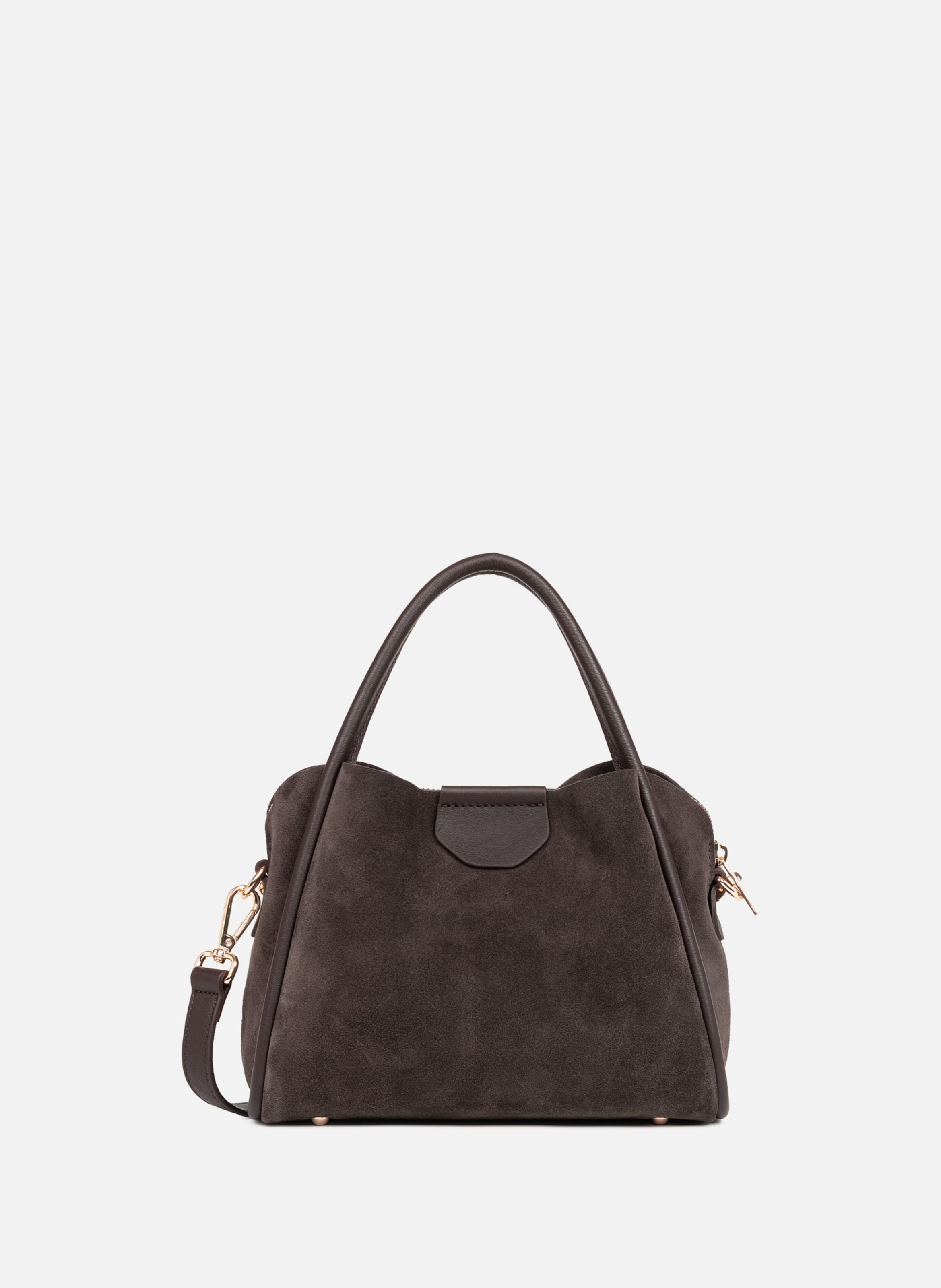 Petit sac à main - suède ida LANCASTER Marron
