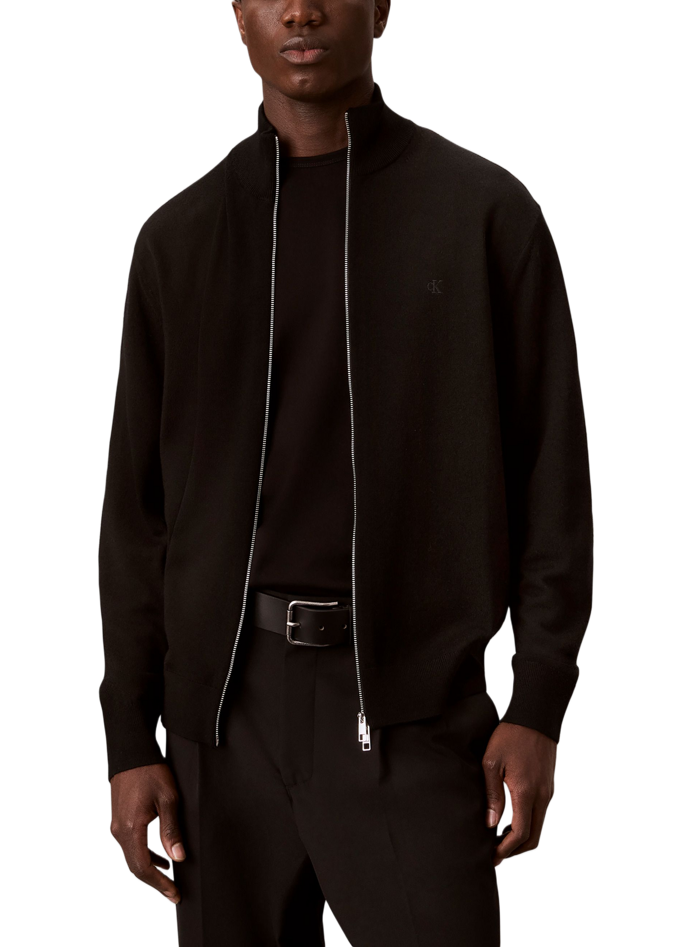 Wool high-neck jumper CALVIN KLEIN Black